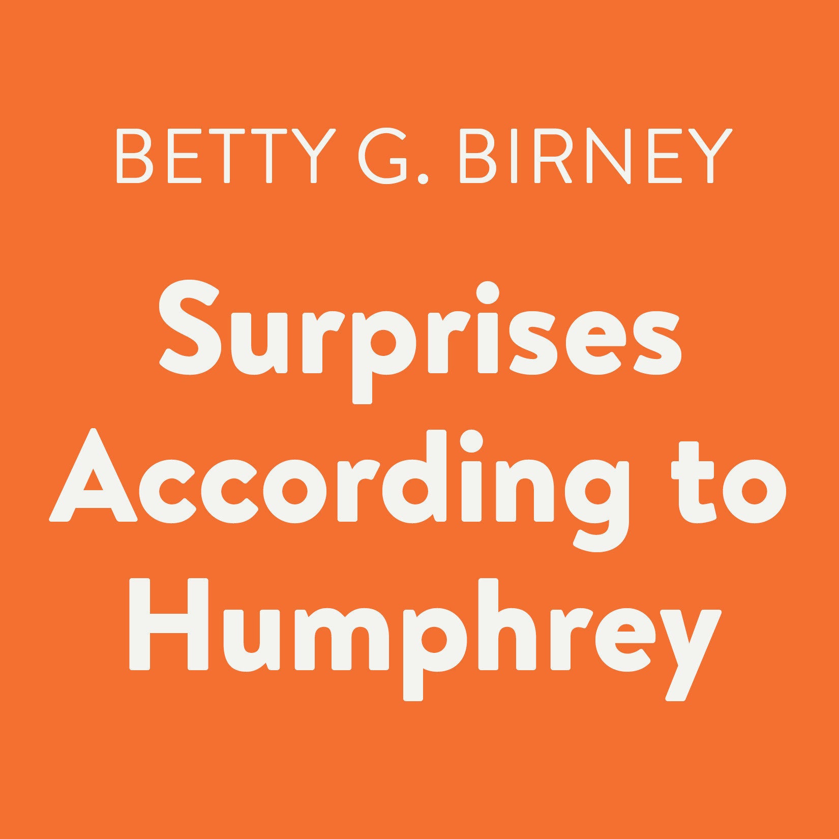 Surprises According to Humphrey