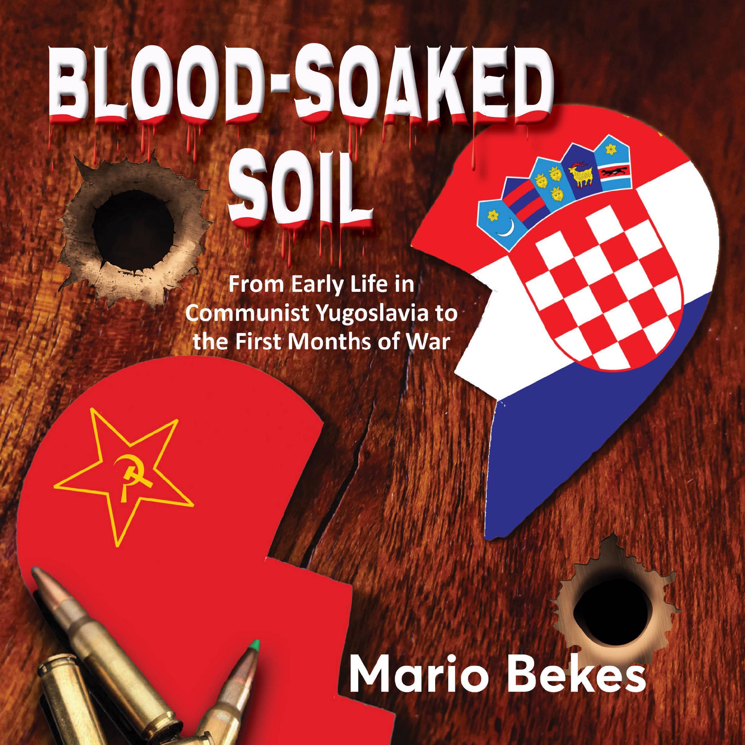 Blood soaked soil