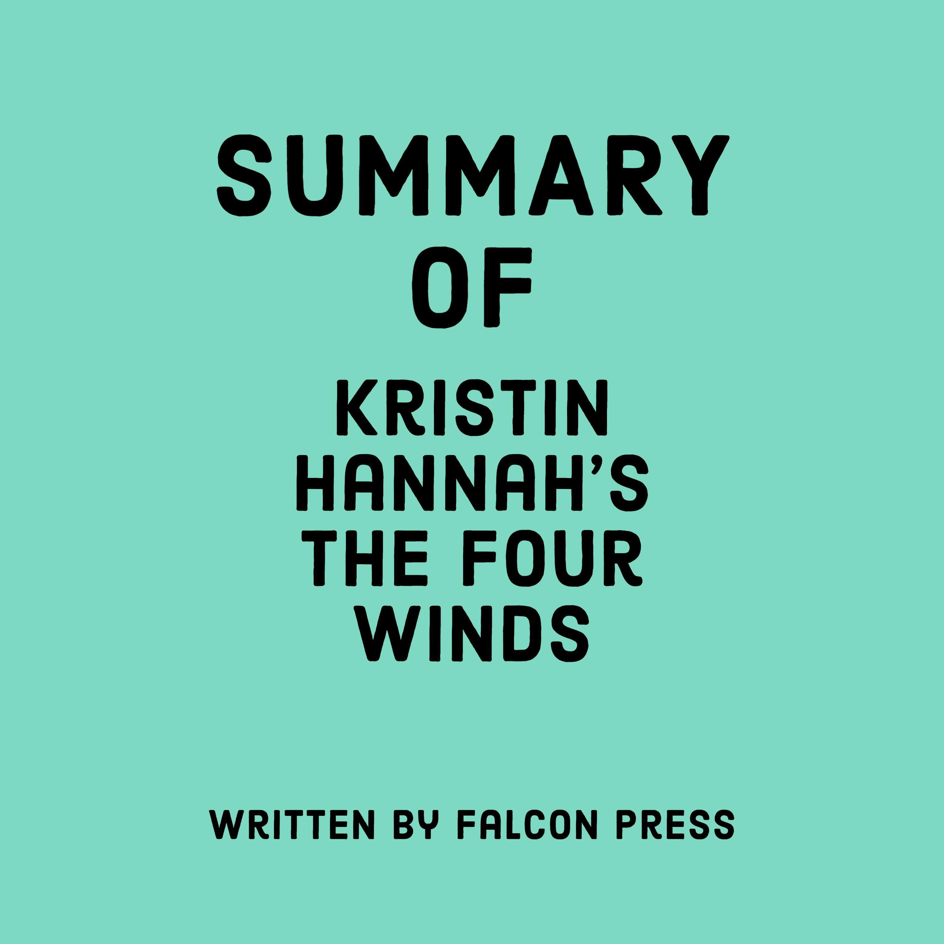 Summary of Kristin Hannah's The Four Winds