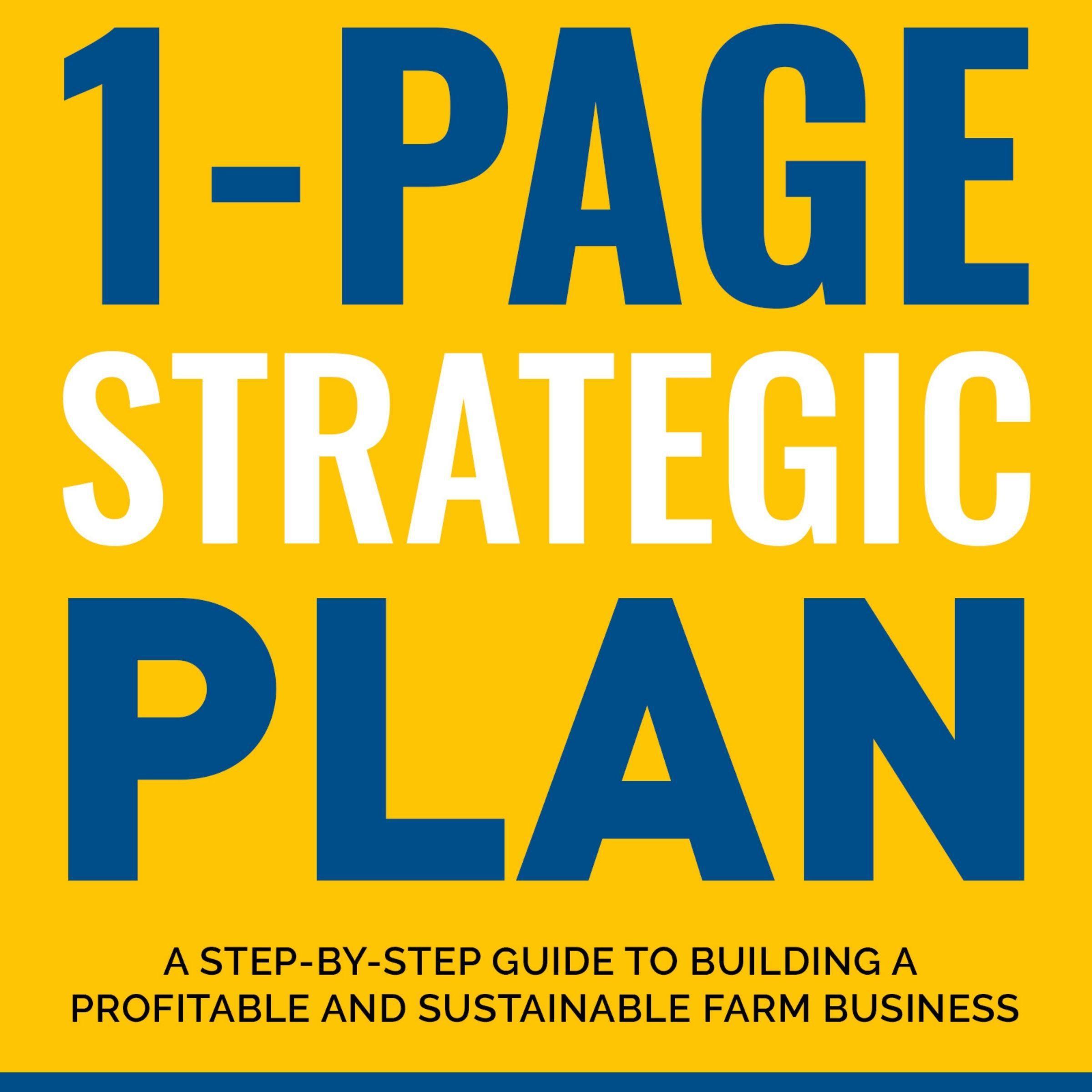 1-Page Strategic Plan
