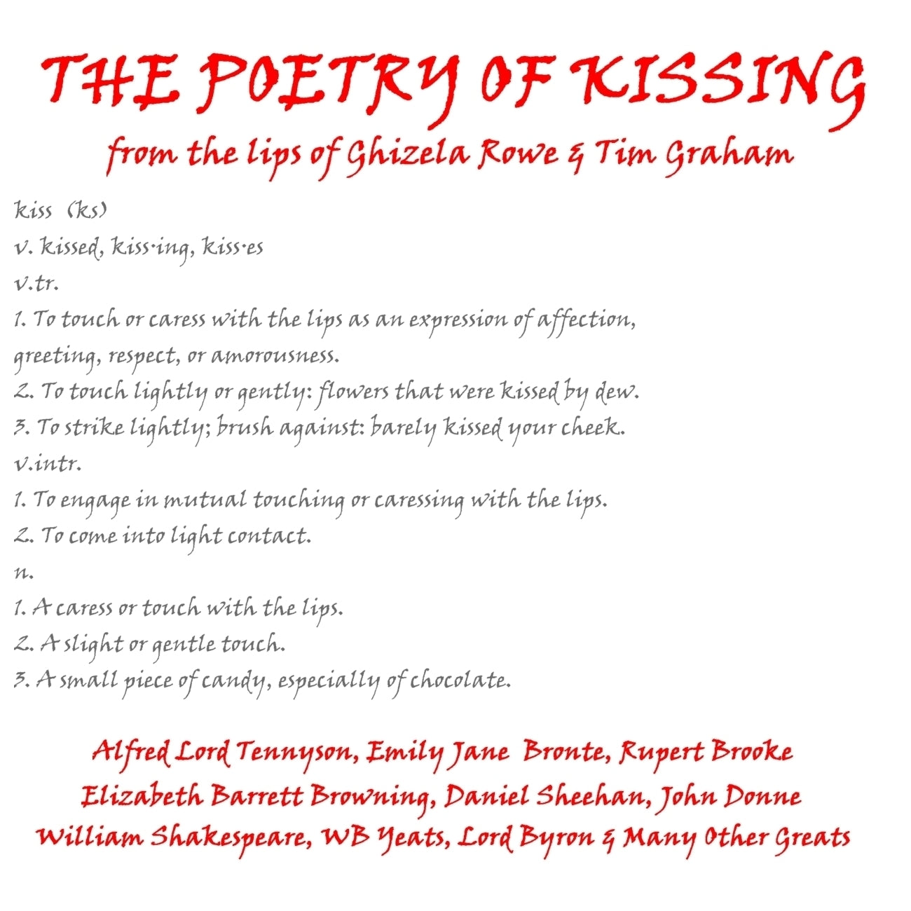 The Poetry of Kissing