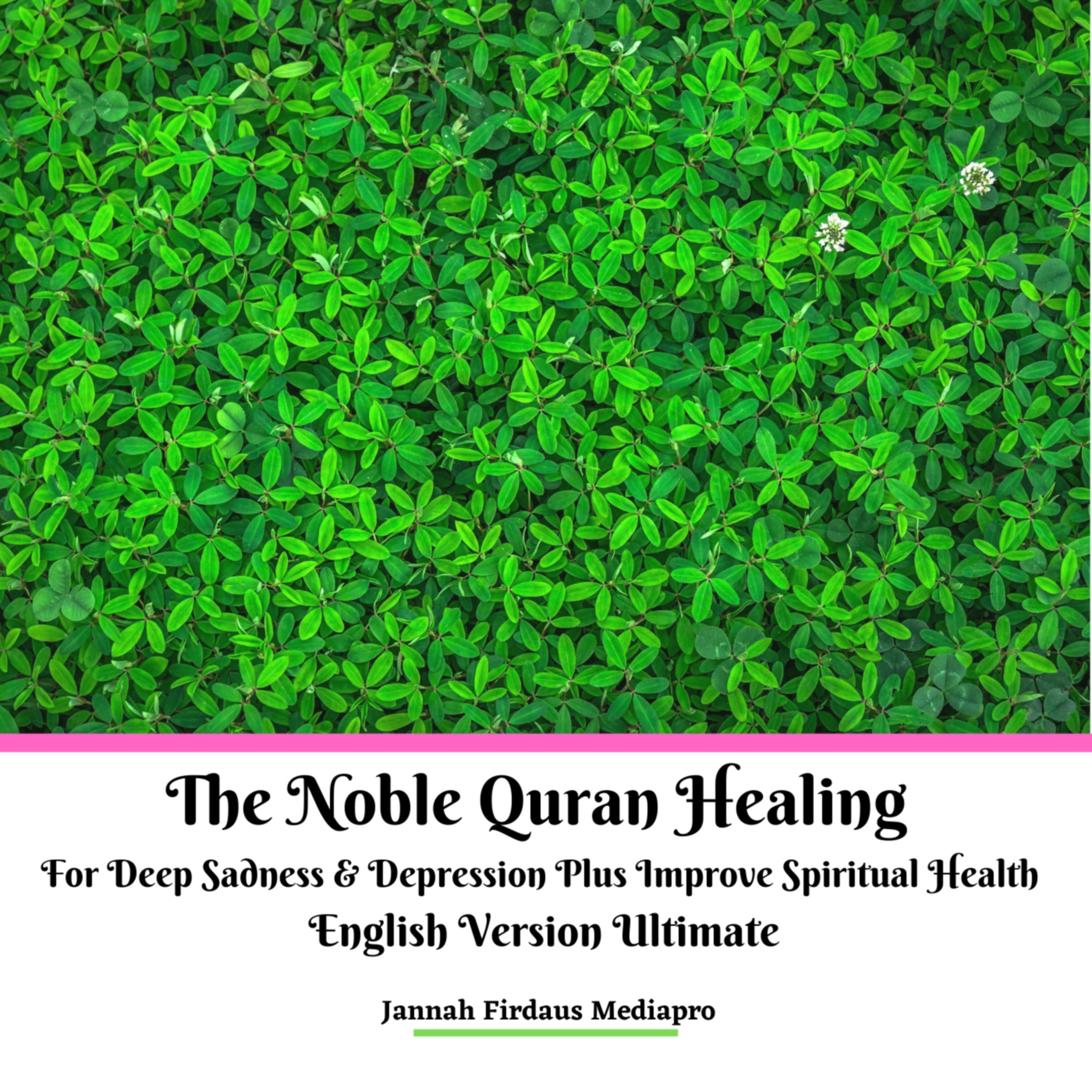 The Noble Quran Healing For Deep Sadness & Depression Plus Improve Spiritual Health English Version Ultimate