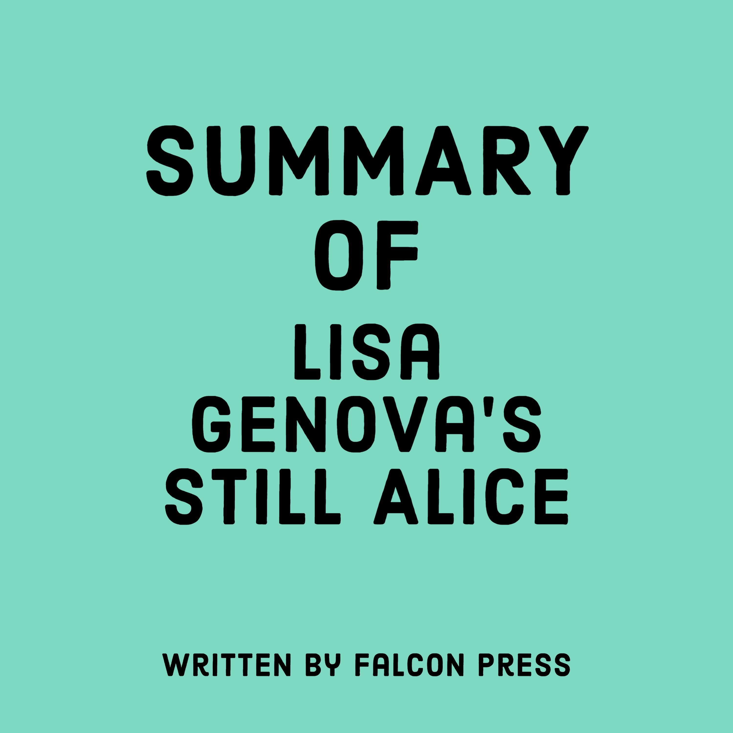 Summary of Lisa Genova's Still Alice