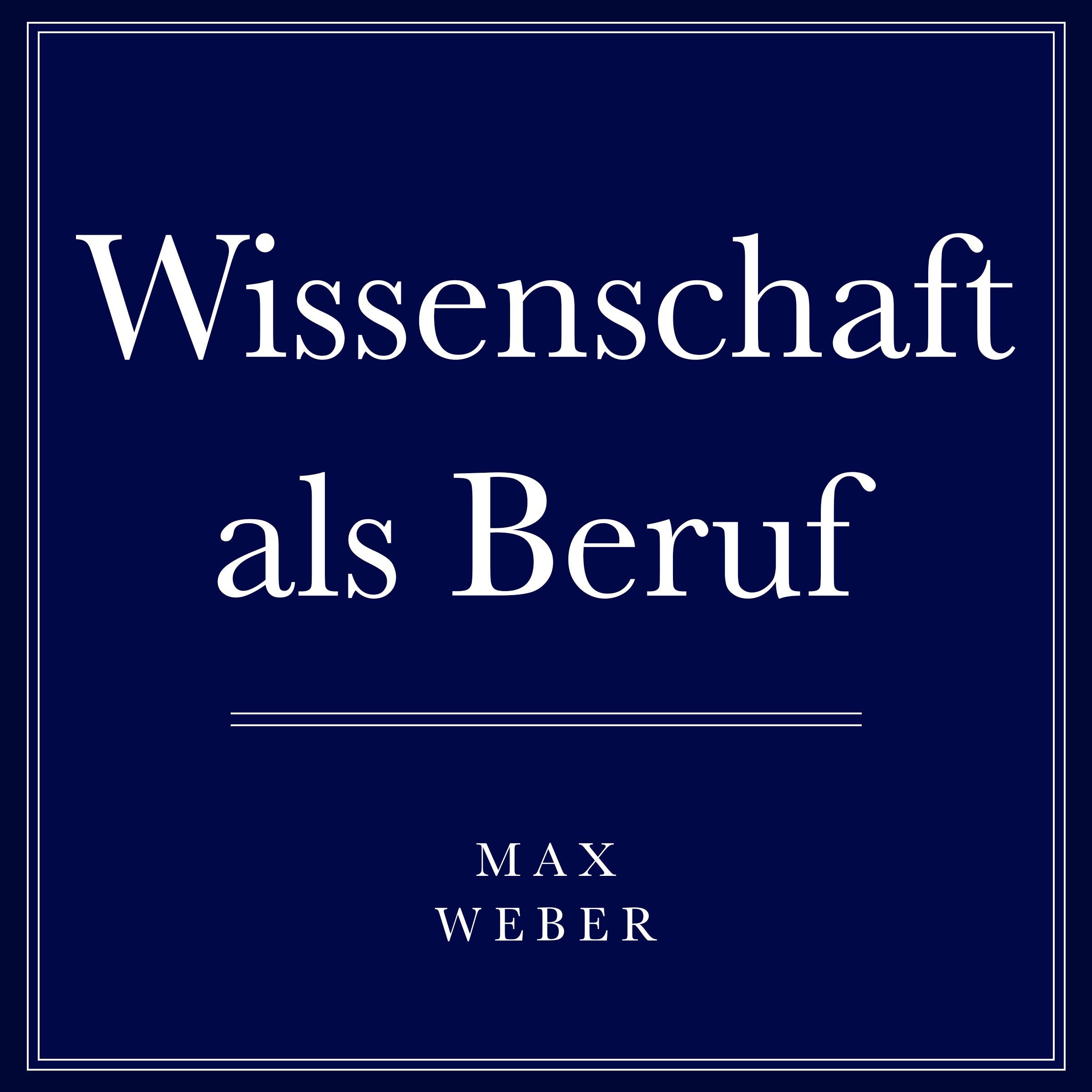 Wissenschaft als Beruf