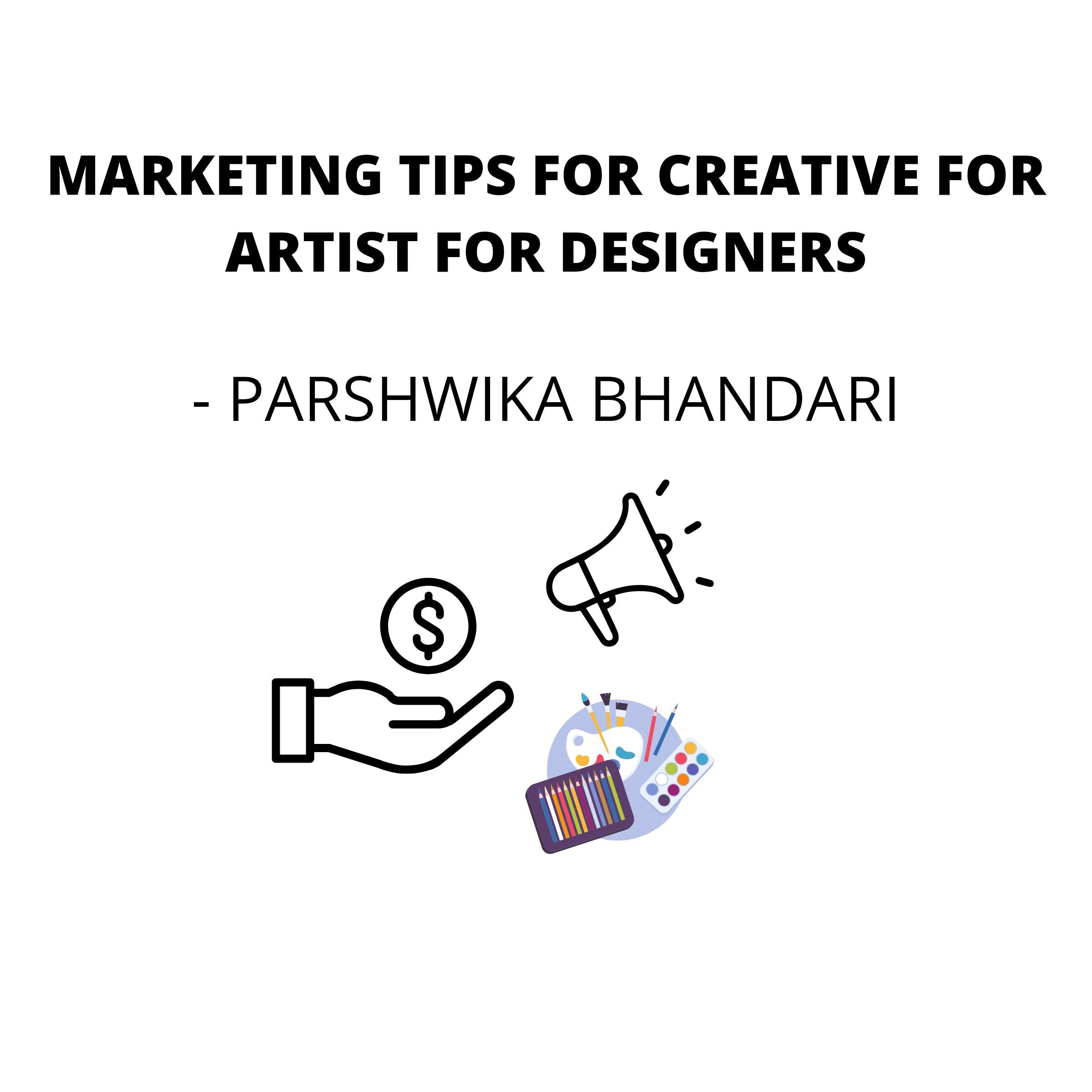 Marketing tips for Creative for artist for designers
