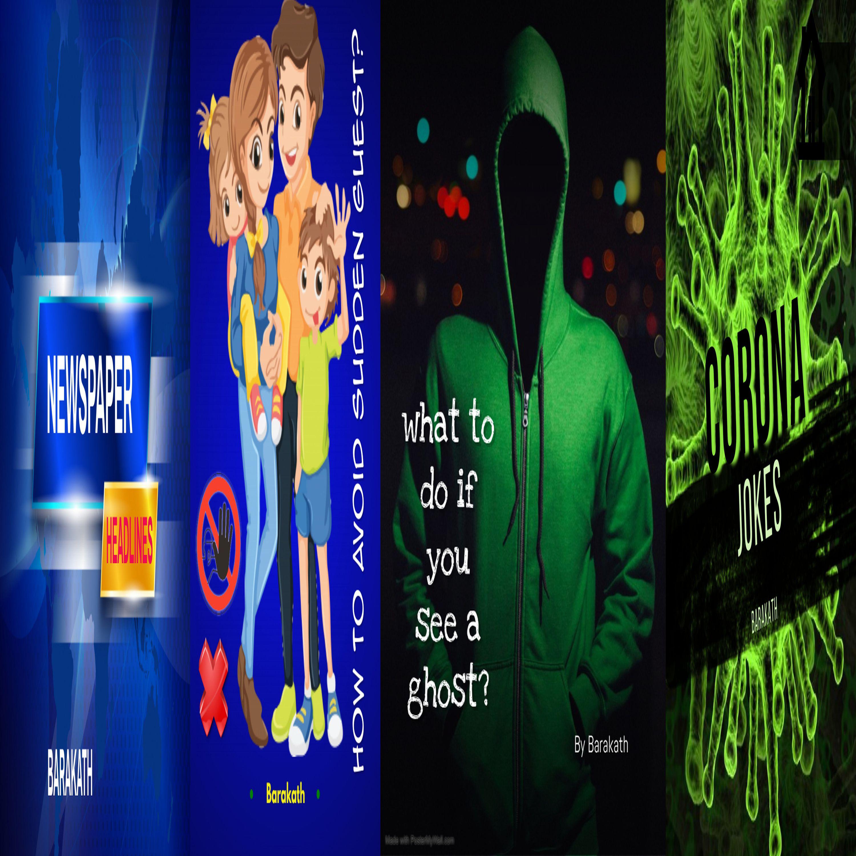 Newspapaer headlines  How to avoid sudden guest?  What to do if you see a ghost?  Corona jokes