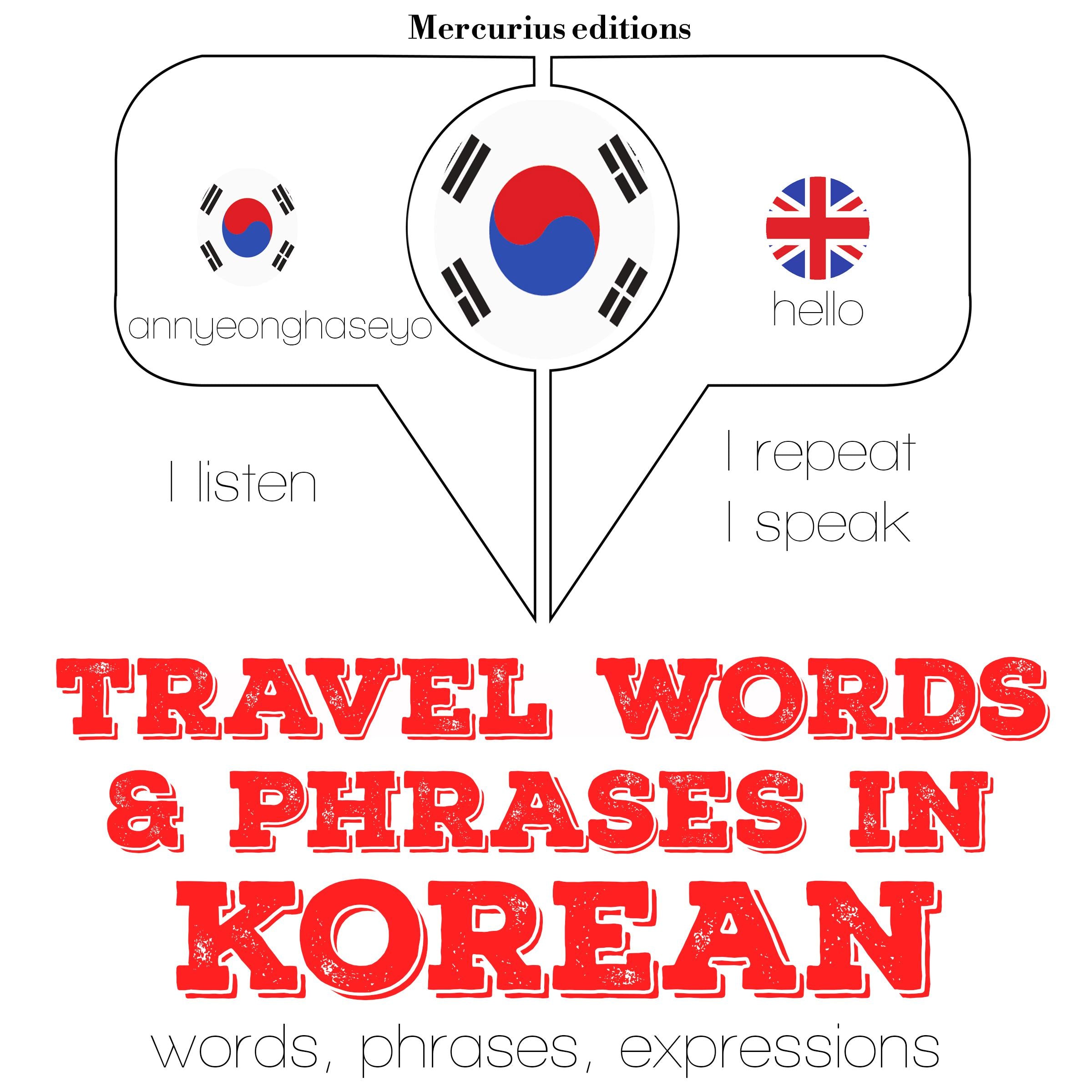 Travel words and phrases in Korean