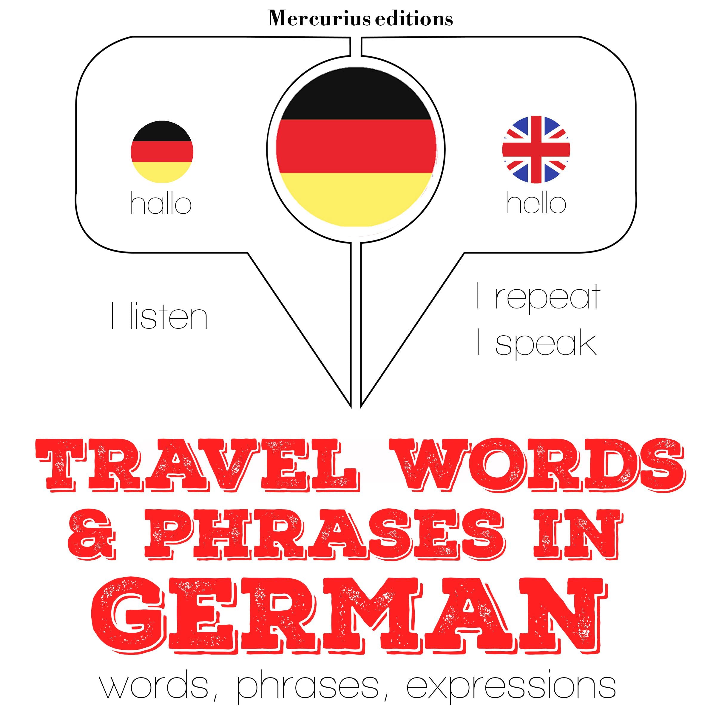 Travel words and phrases in German