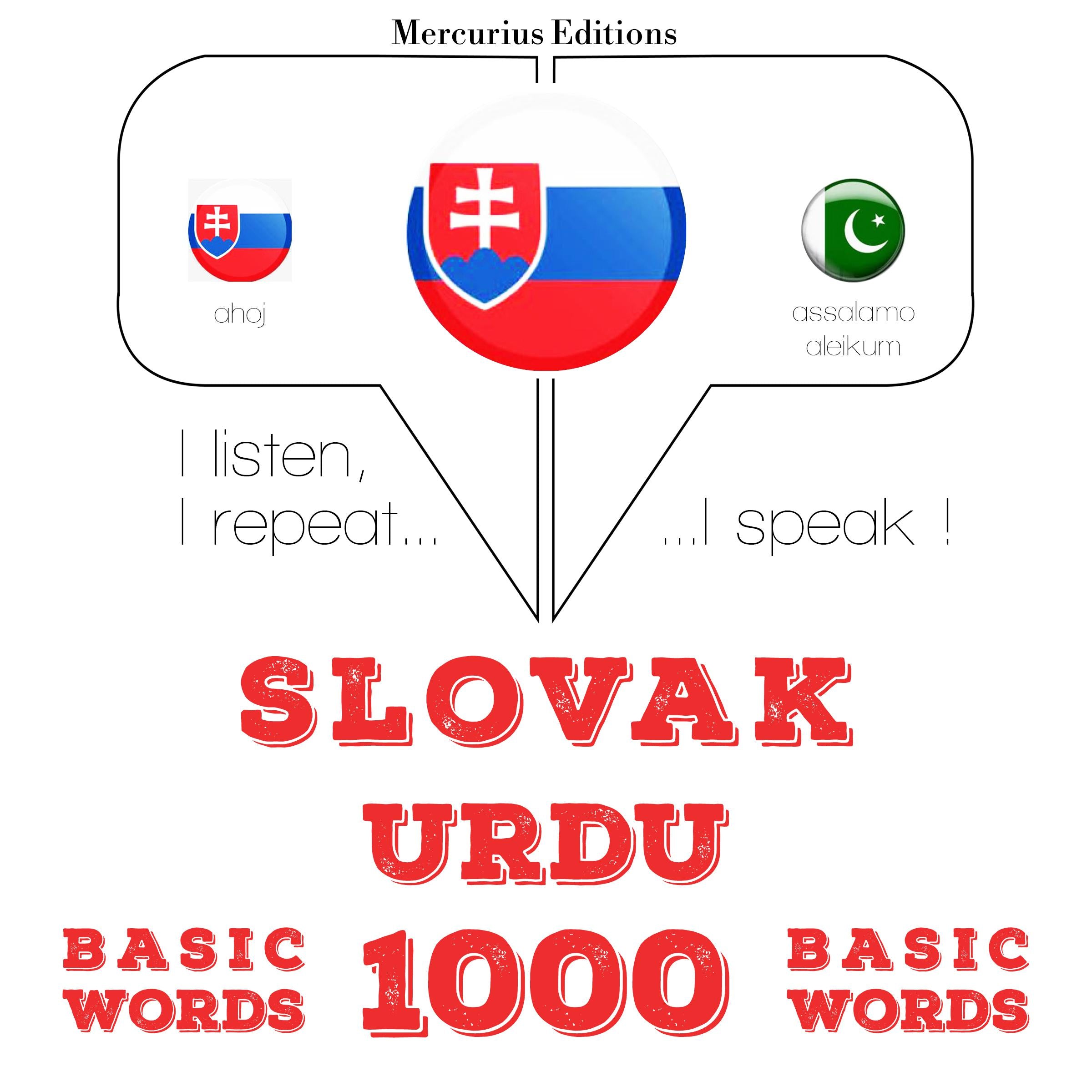 Slovenský - Urdu: 1000 základných slov
