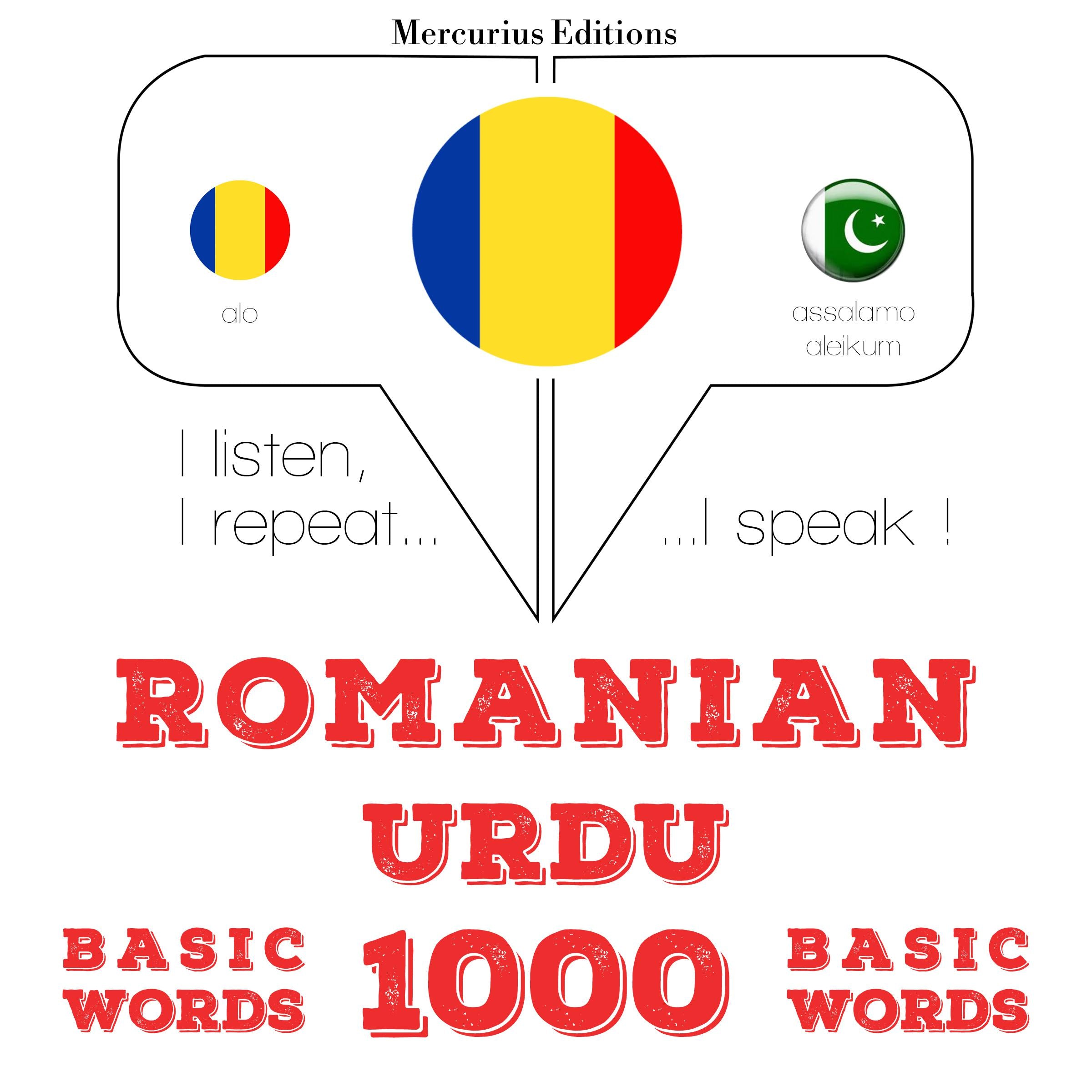 Urdu - Romania: 1000 de cuvinte de bază
