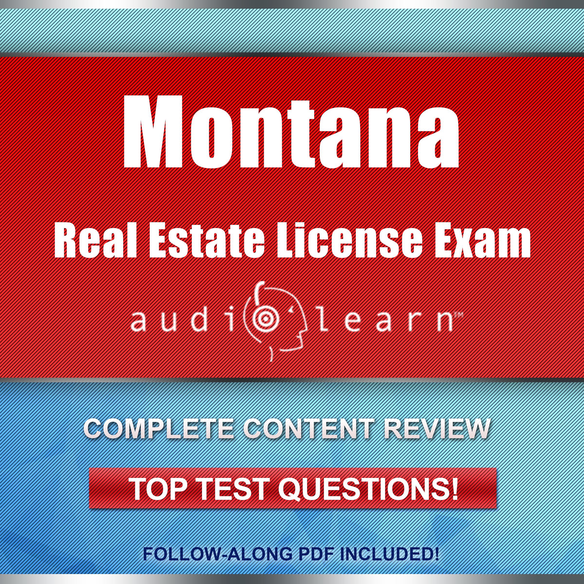 Montana Real Estate License Exam AudioLearn