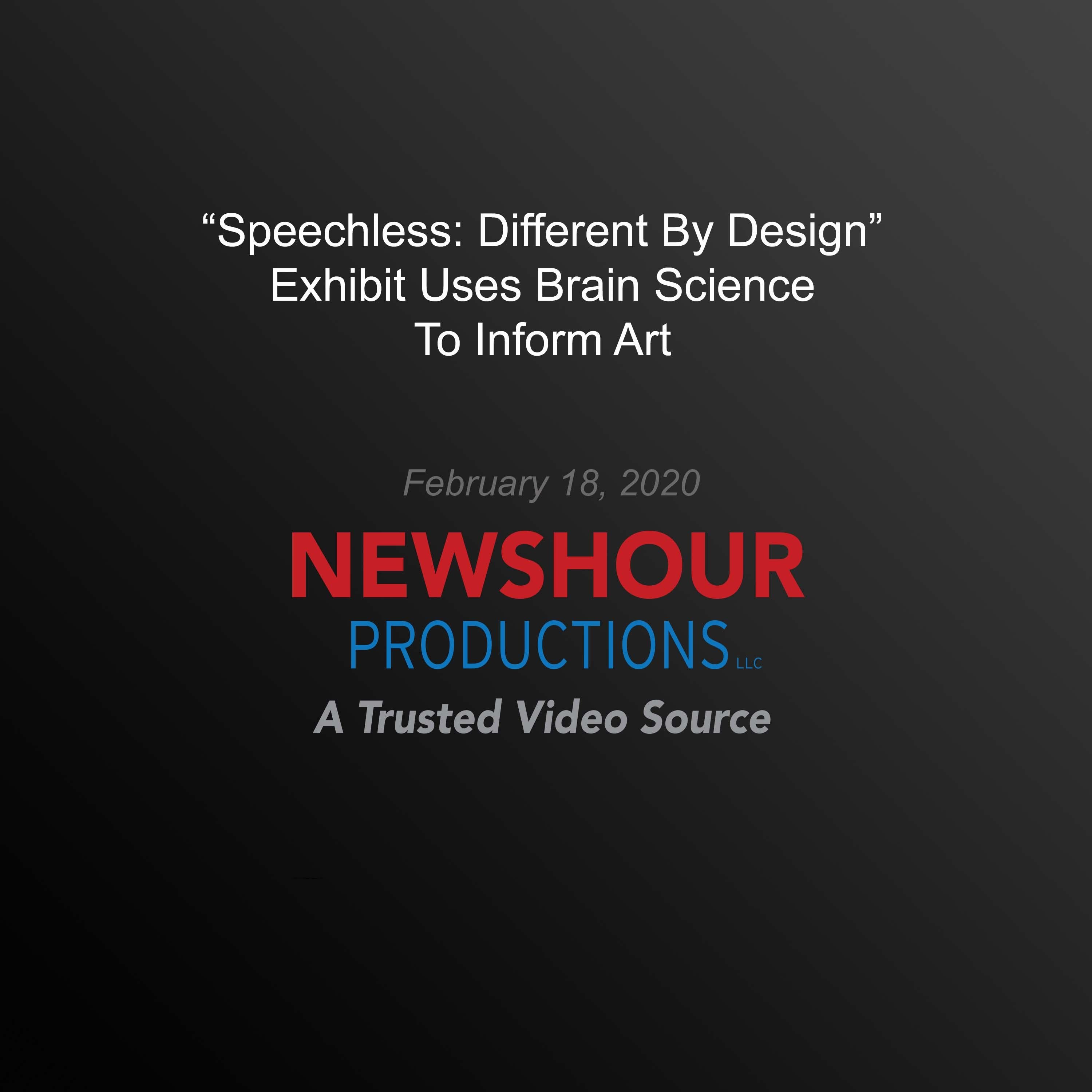 The "Speechless: Different By Design" Exhibit Uses Brain Science To Inform Art