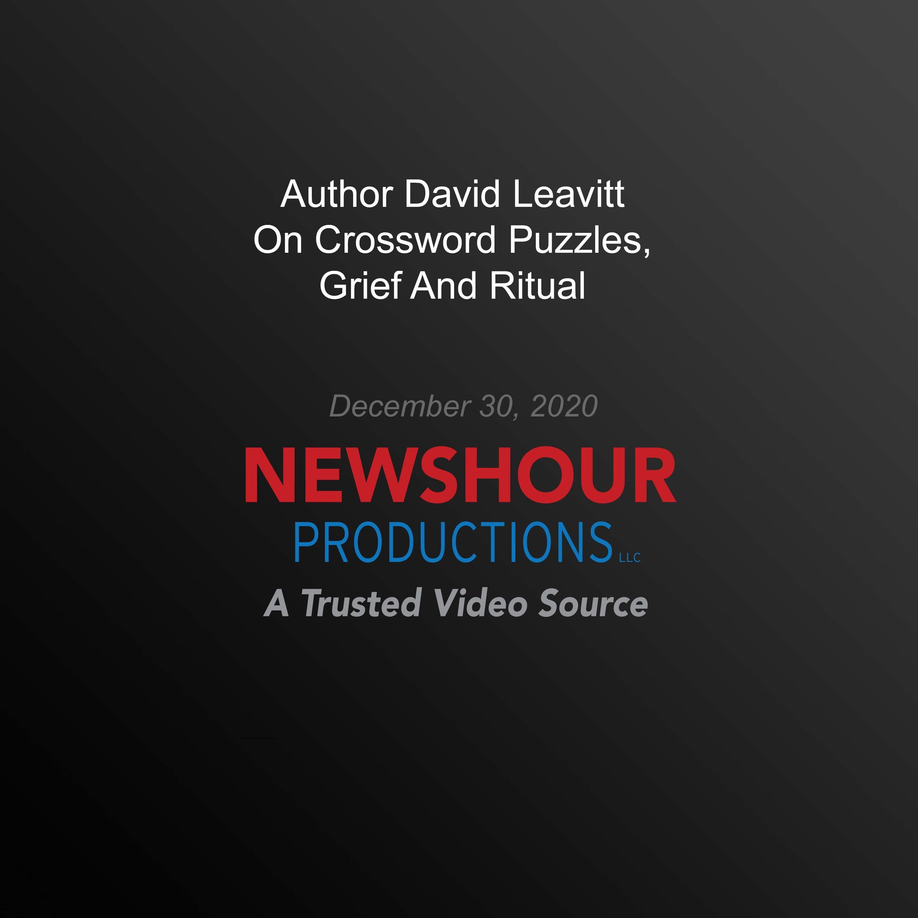 Author David Leavitt On Crossword Puzzles, Grief And Ritual