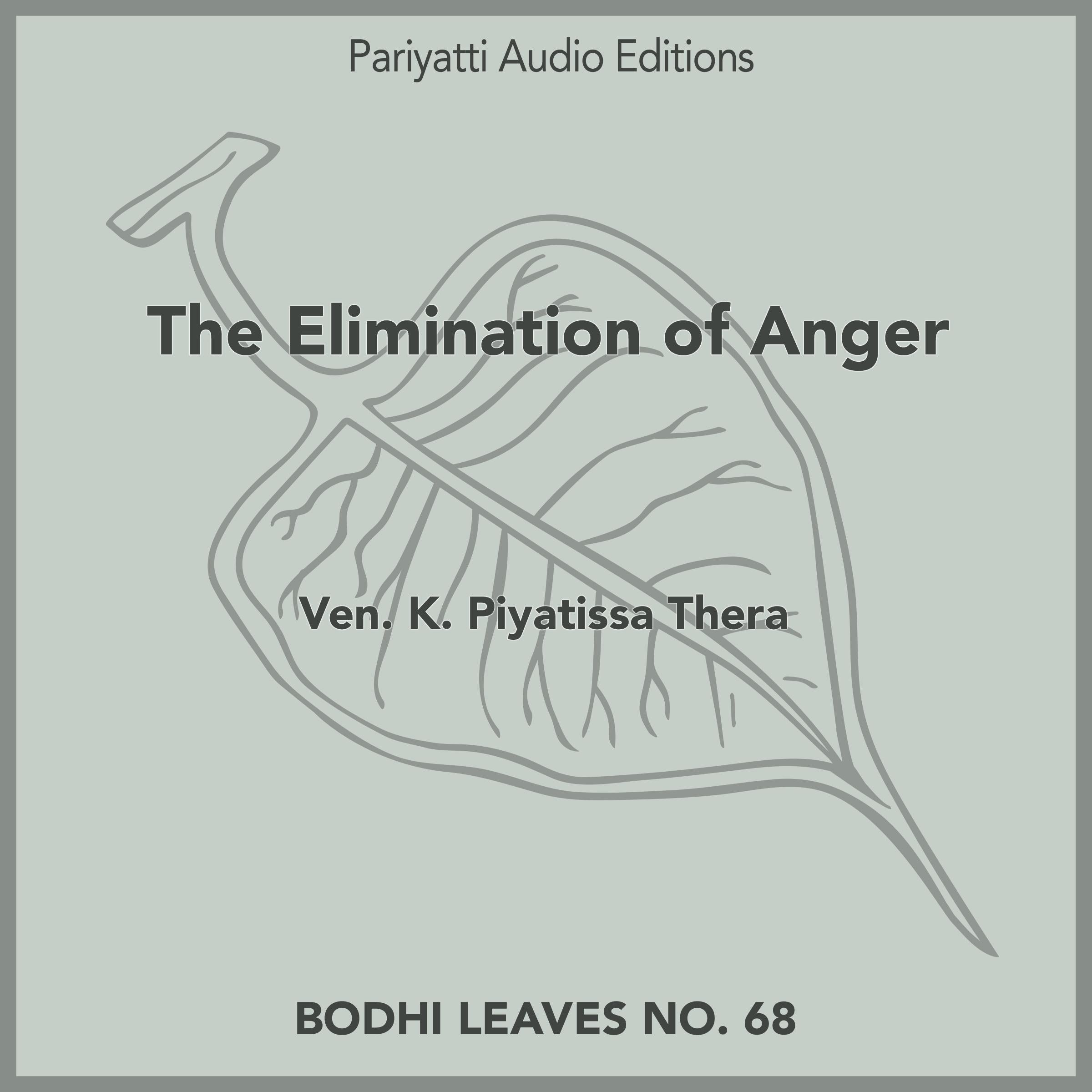 The Elimination of Anger