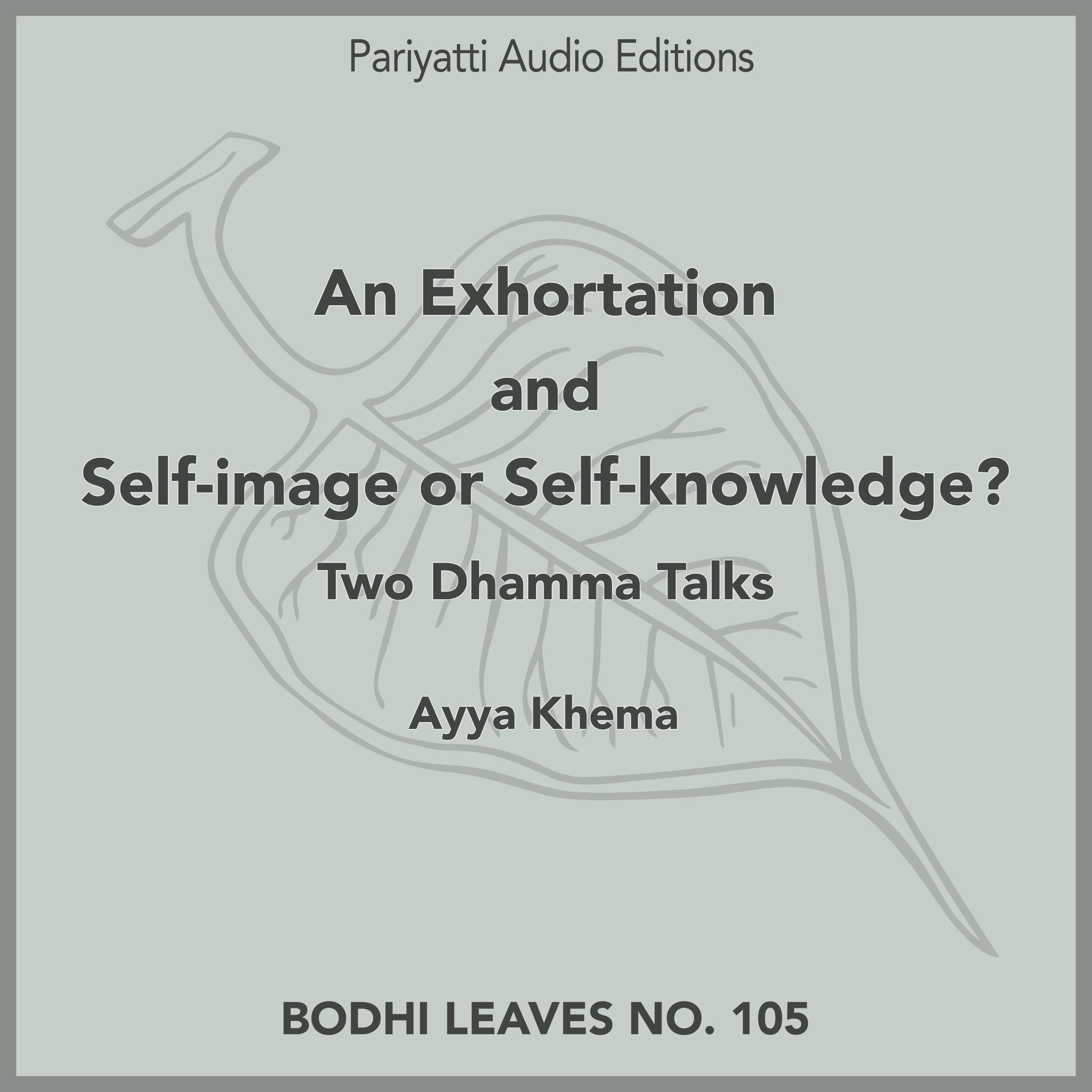 An Exhortation and Self-image or Self-knowledge?
