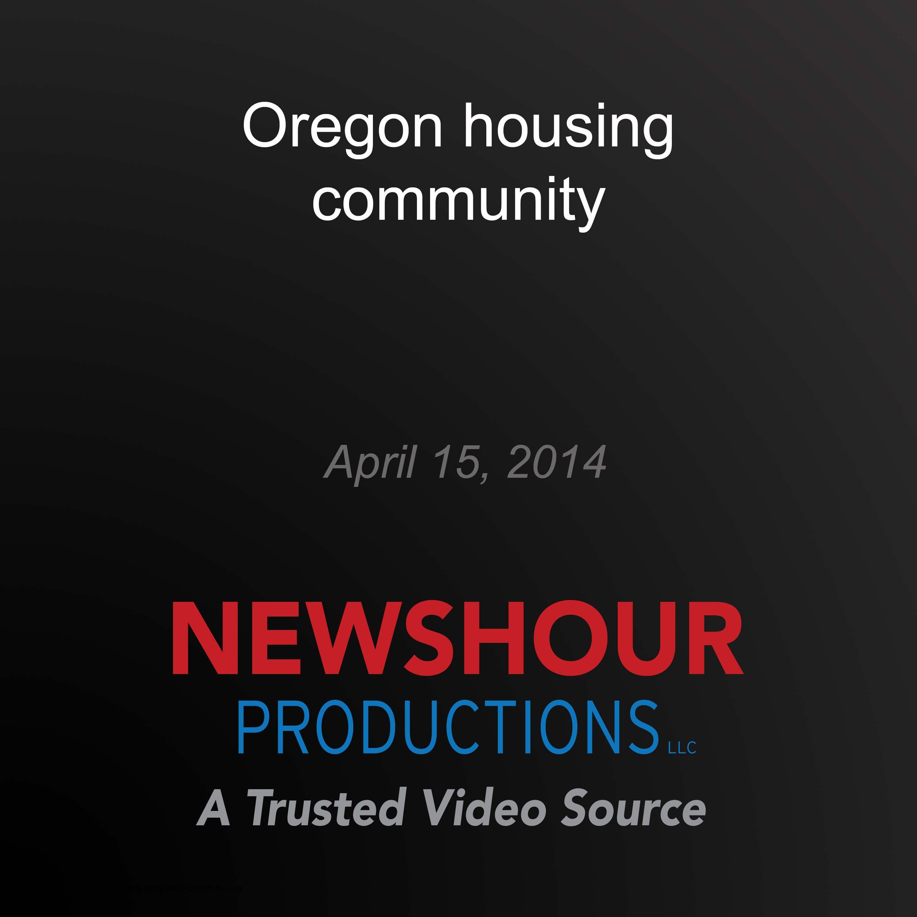 Oregon housing community
