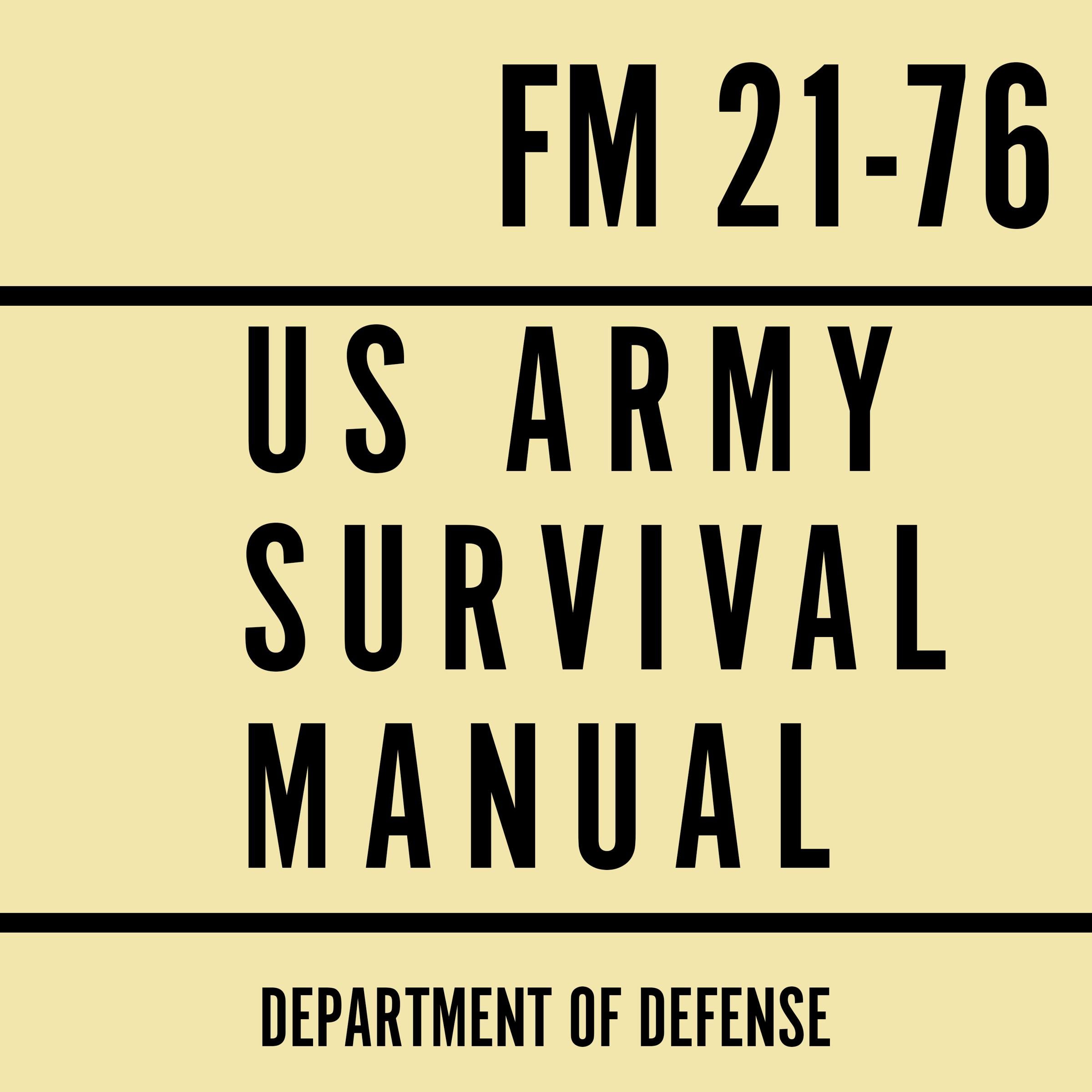 US Army Survival Manual: FM 21-76