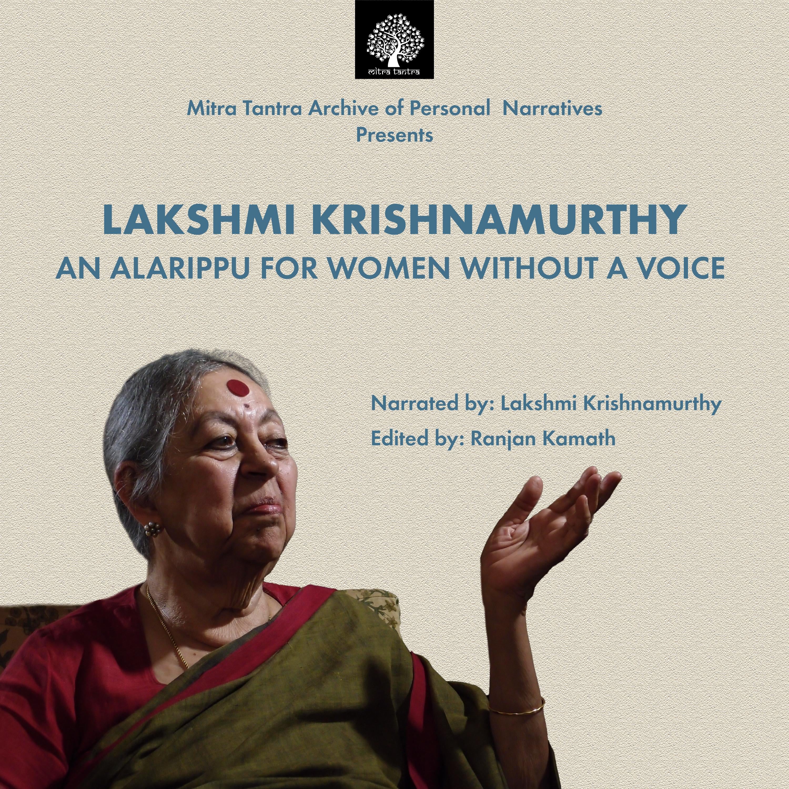 Lakshmi Krishnamurty: An Alarippu For Women Without A Voice