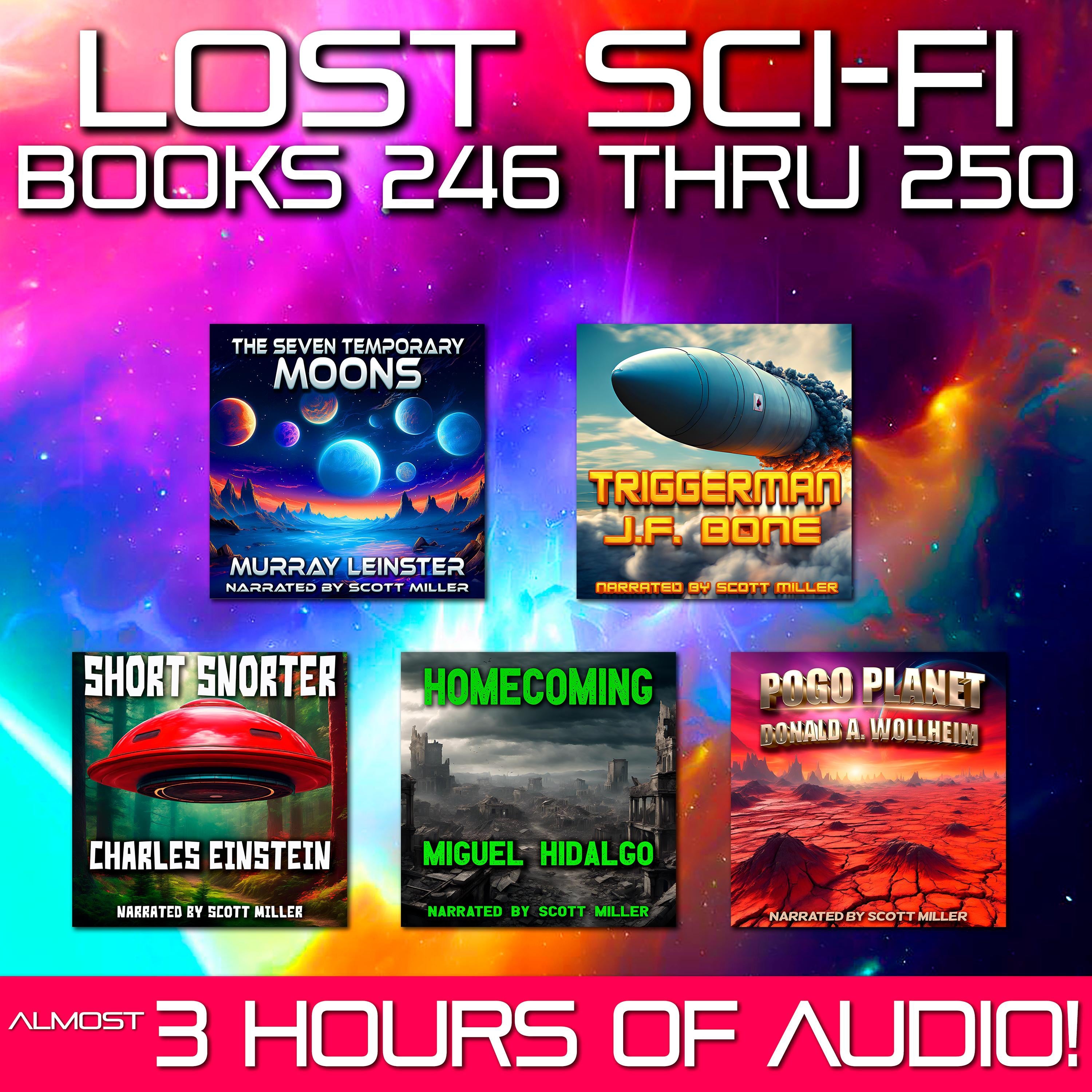 Lost Sci-Fi Books 246 thru 250 - Five Vintage Sci-Fi Short Stories from the 1930s, 1940s, 1950s and 1960s