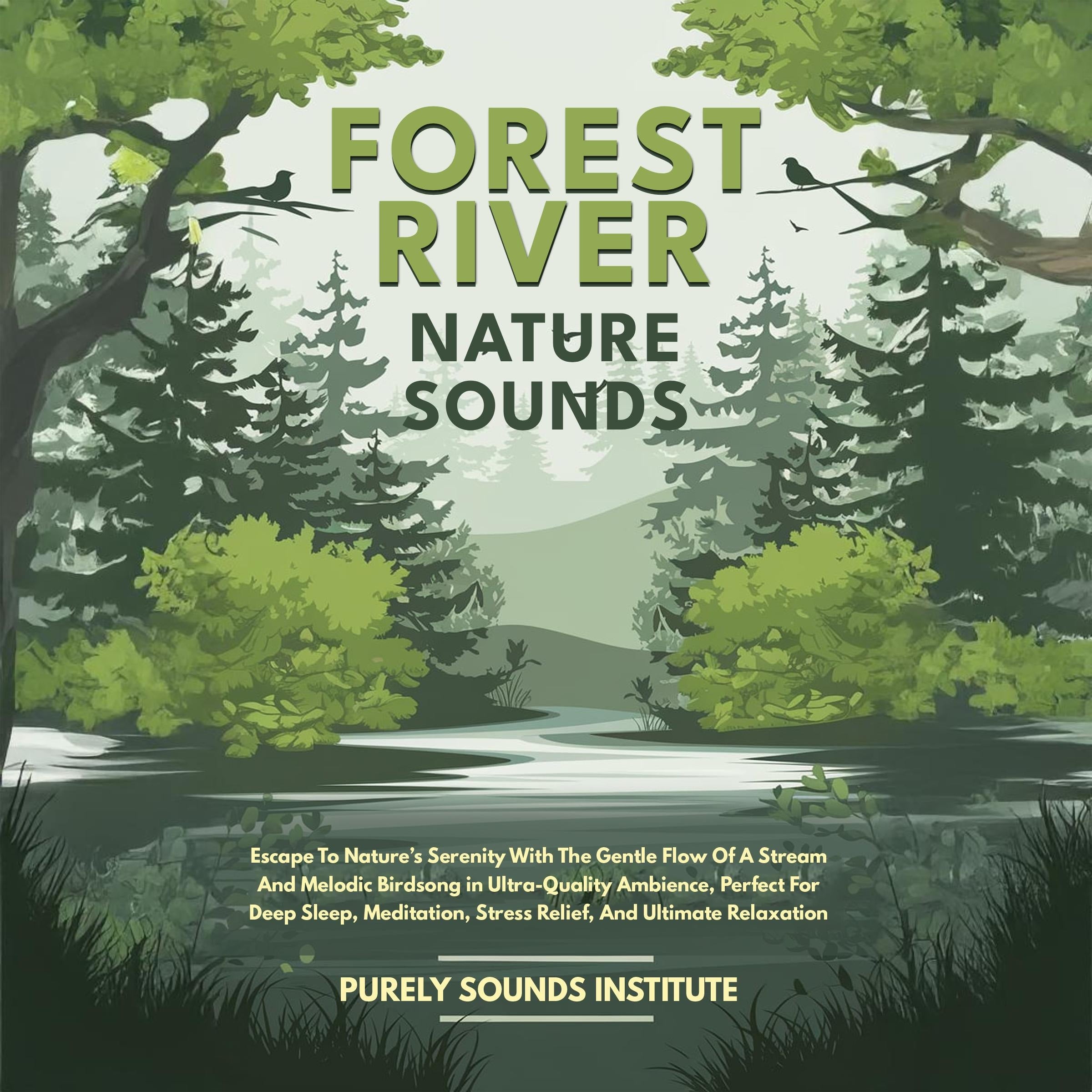 Forest River Nature Sounds: Escape To Nature’s Serenity With The Gentle Flow Of A Stream And Melodic Birdsong in Ultra-Quality Ambience, Perfect For Deep Sleep, Meditation, Stress Relief, And Ultimate Relaxation