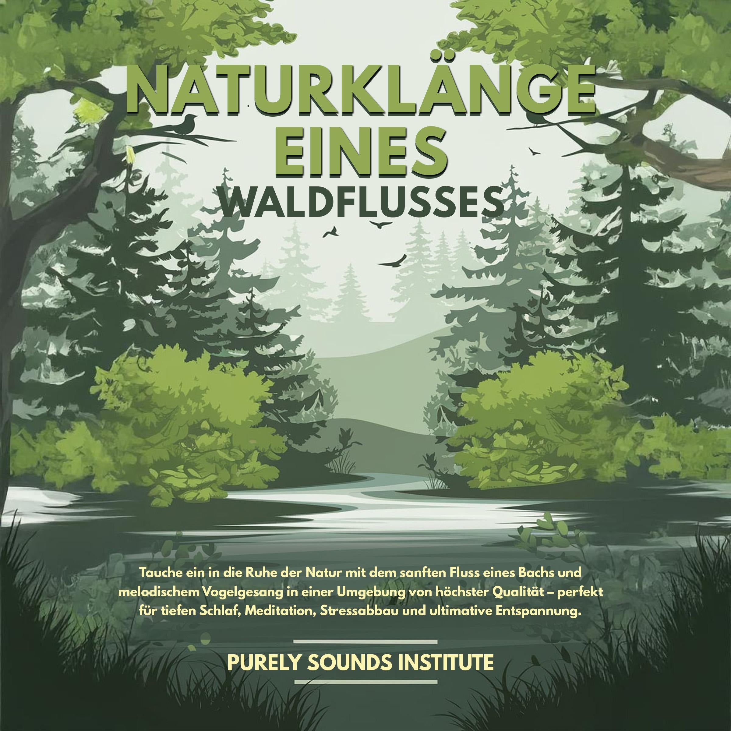 Naturklänge eines Waldflusses: Tauche ein in die Ruhe der Natur mit dem sanften Fluss eines Bachs und melodischem Vogelgesang in einer Umgebung von höchster Qualität – perfekt für tiefen Schlaf, Meditation, Stressabbau und ultimative Entspannung