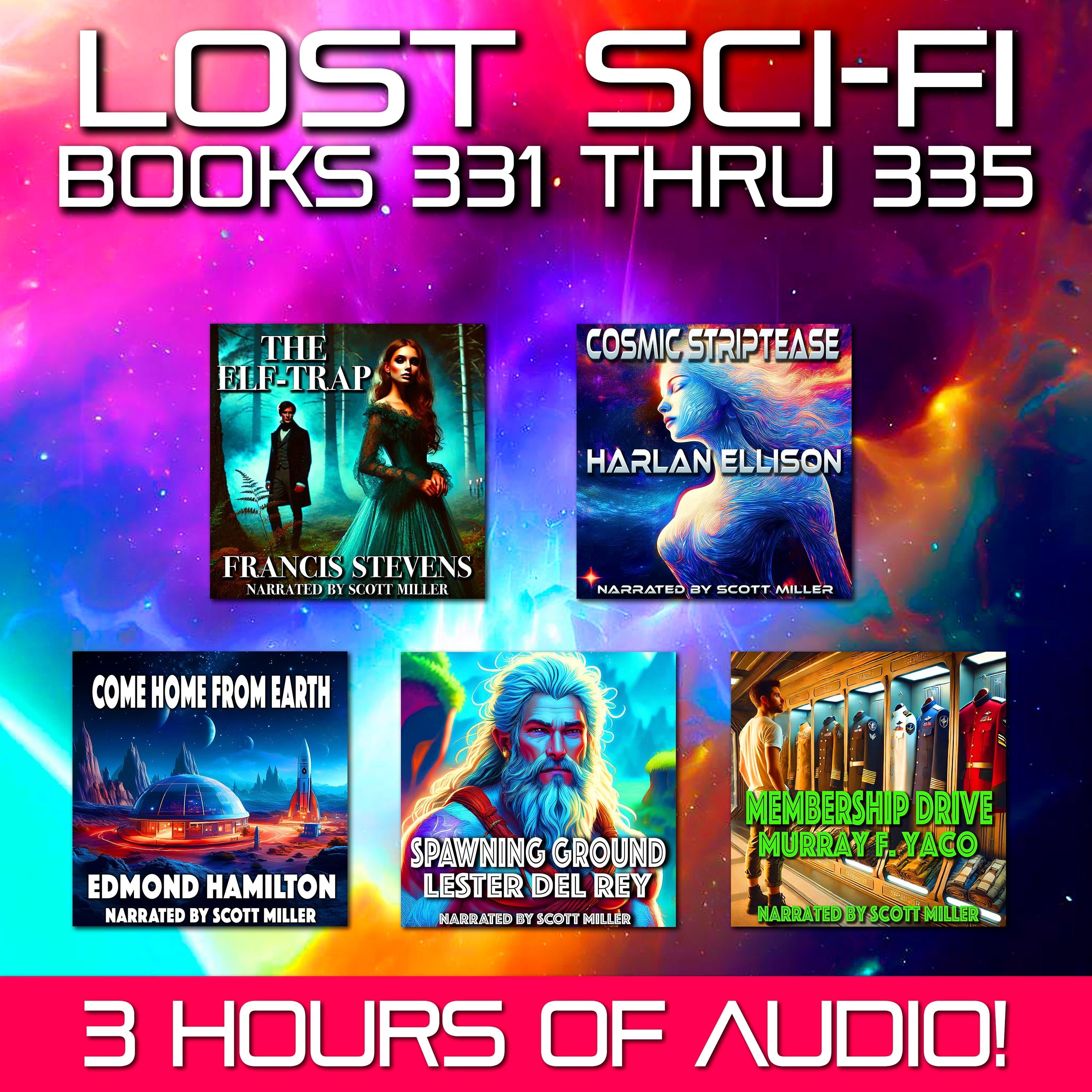 Lost Sci-Fi Books 331 thru 335 - Five Vintage Sci-Fi Short Stories from the 1930s, 40s, 50s and 60s