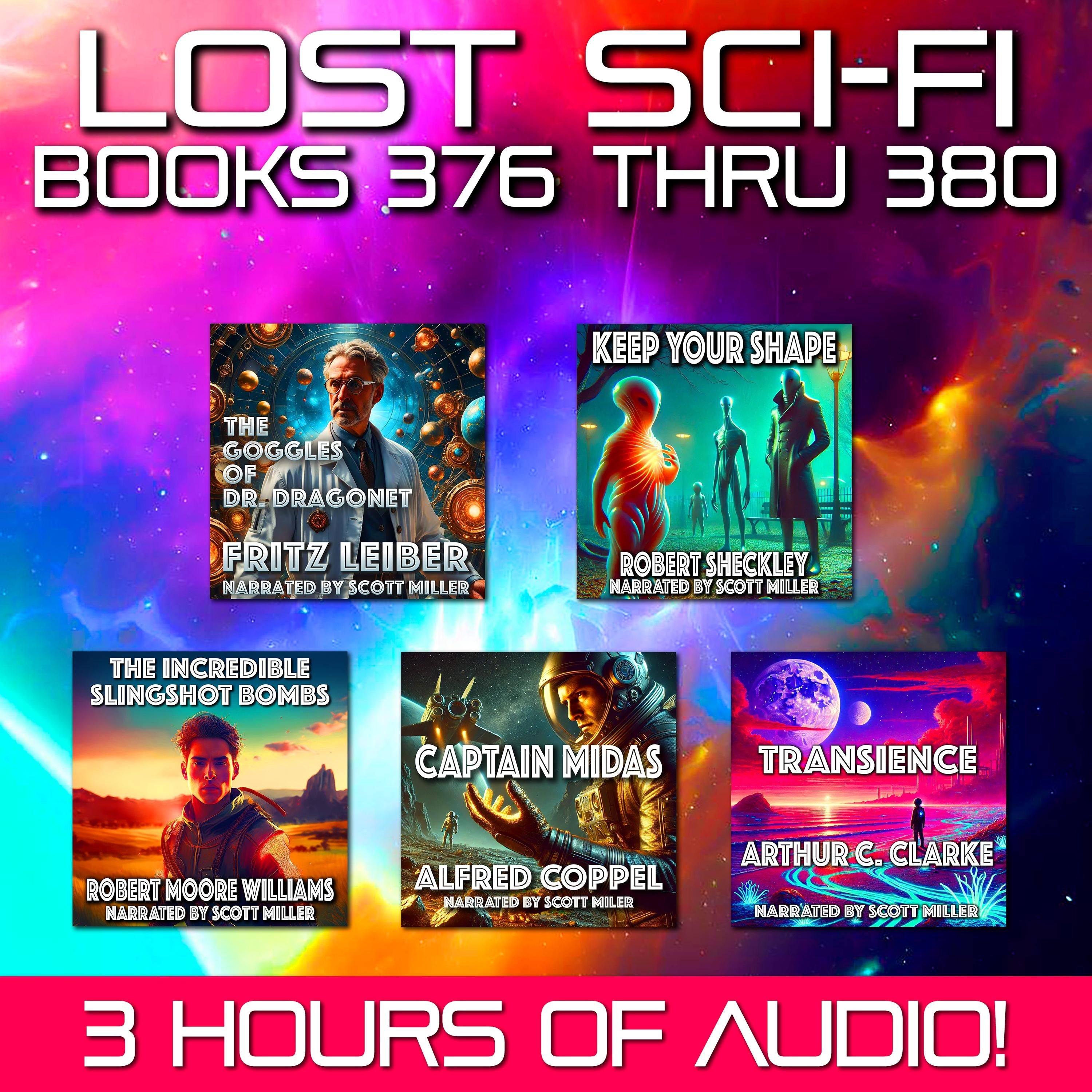 Lost Sci-Fi Books 376 thru 380 - Five Vintage Sci-Fi Short Stories from the 1930s, 1940s, 1950s and 1960s