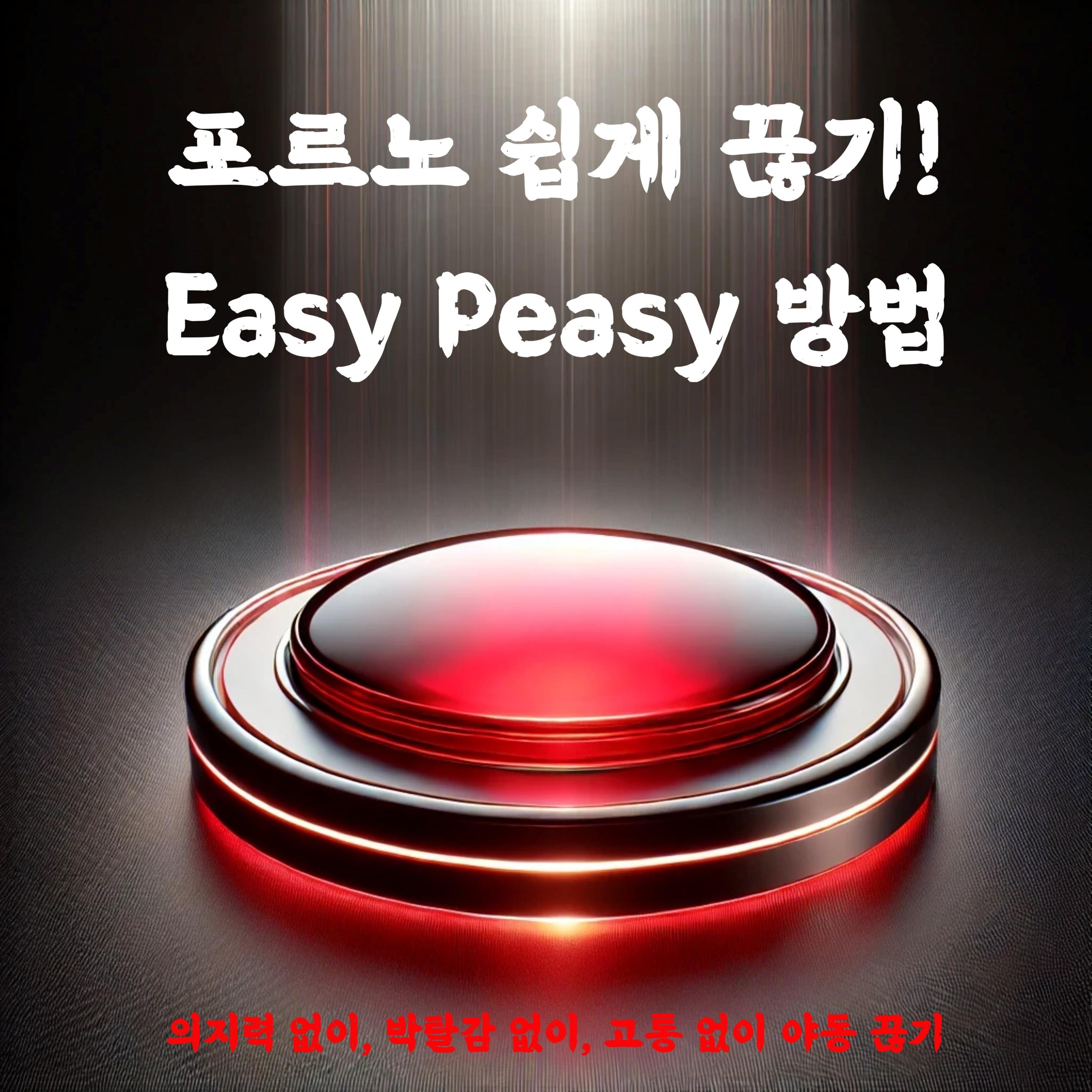 포르노 쉽게 끊기! Easy Peasy 방법