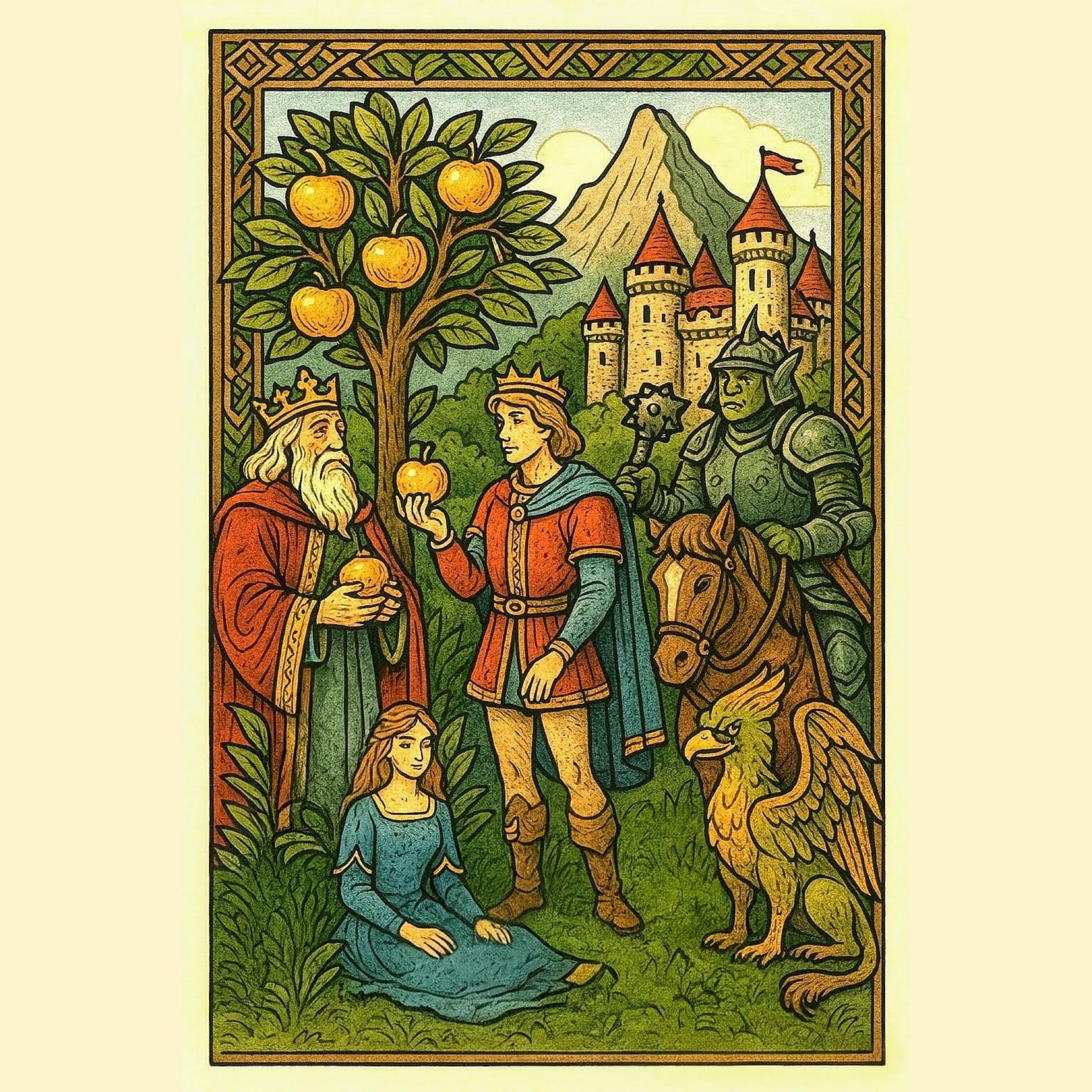 🌳Prâslea cel Voinic și merele de aur: Poveste românească adaptată pe înțelesul copiilor de azi