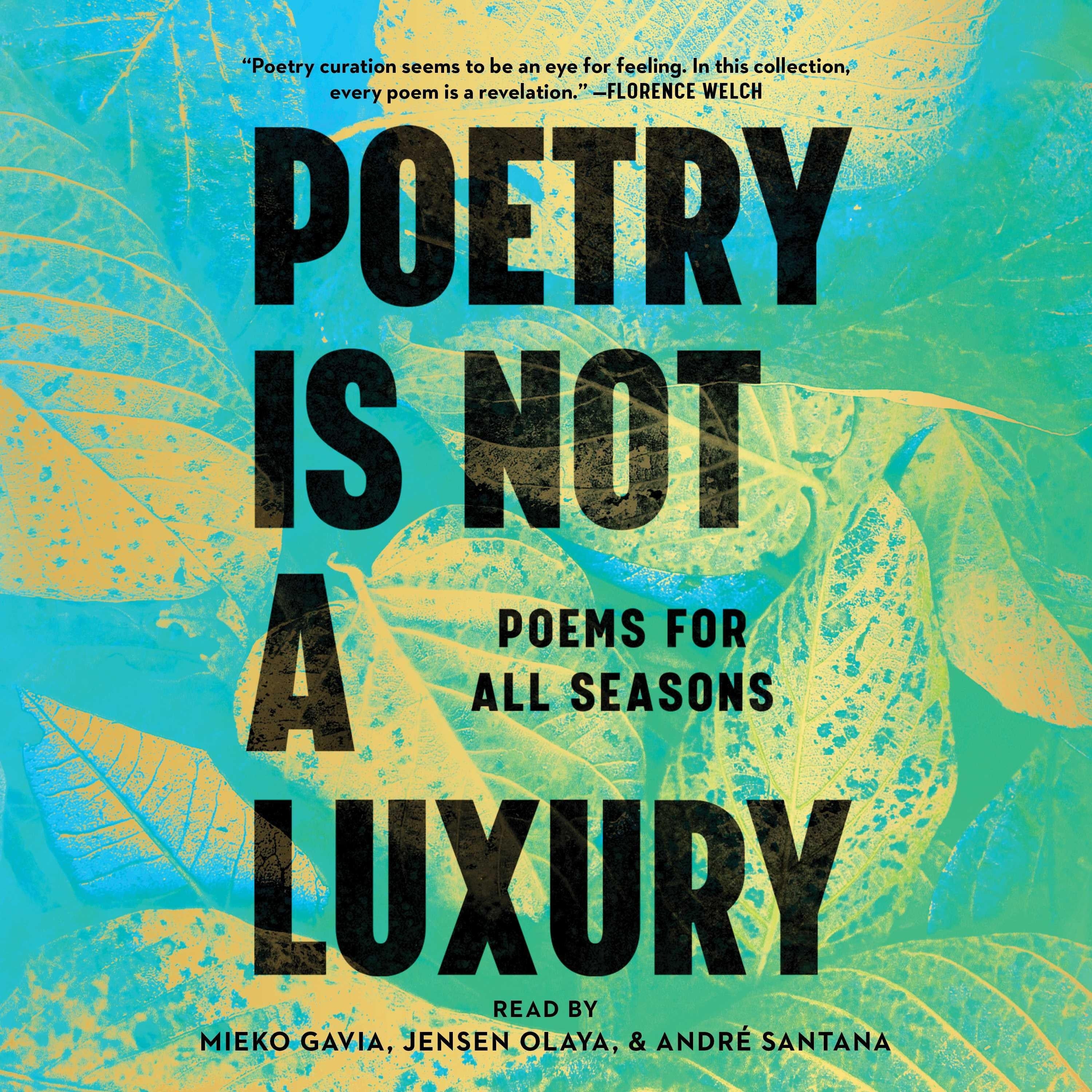 Poetry Is Not a Luxury