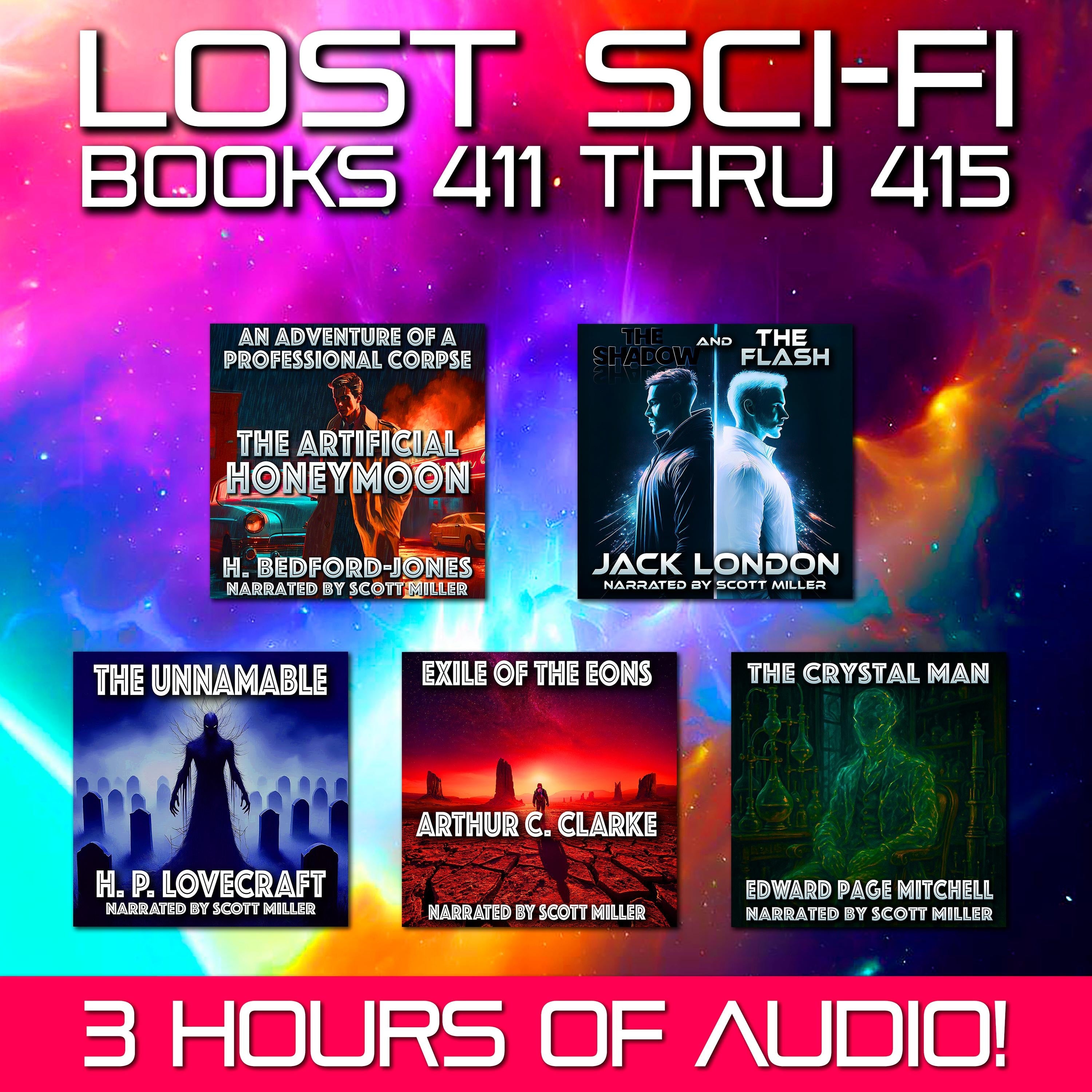 Lost Sci-Fi Books 411 thru 415 - Four Vintage Sci-Fi Short Stories from the 1930s, 40s, 50s, 60s  and one from 1906