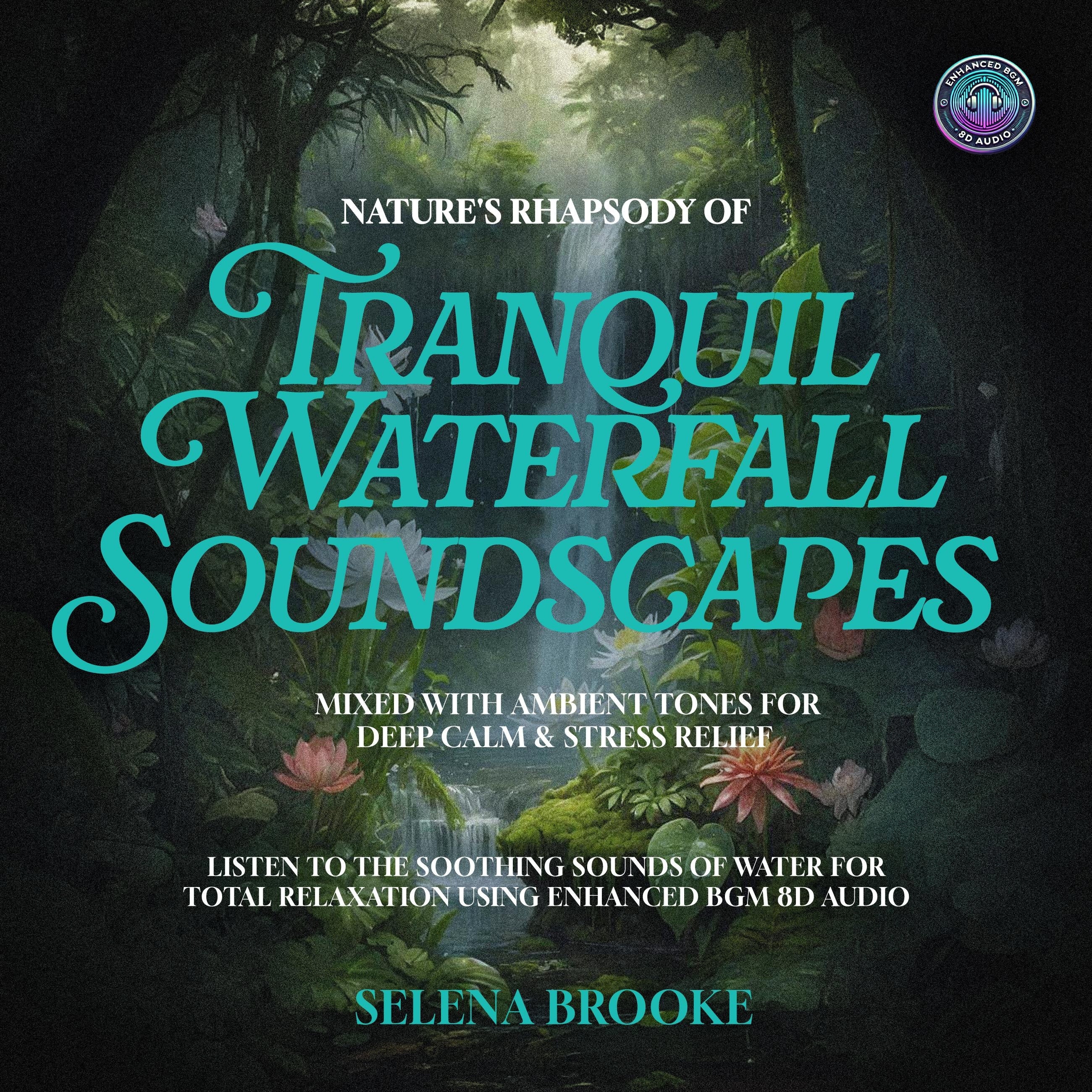 Nature's Rhapsody of Tranquil Waterfall Soundscapes Mixed with Ambient Tones for Deep Calm & Stress Relief