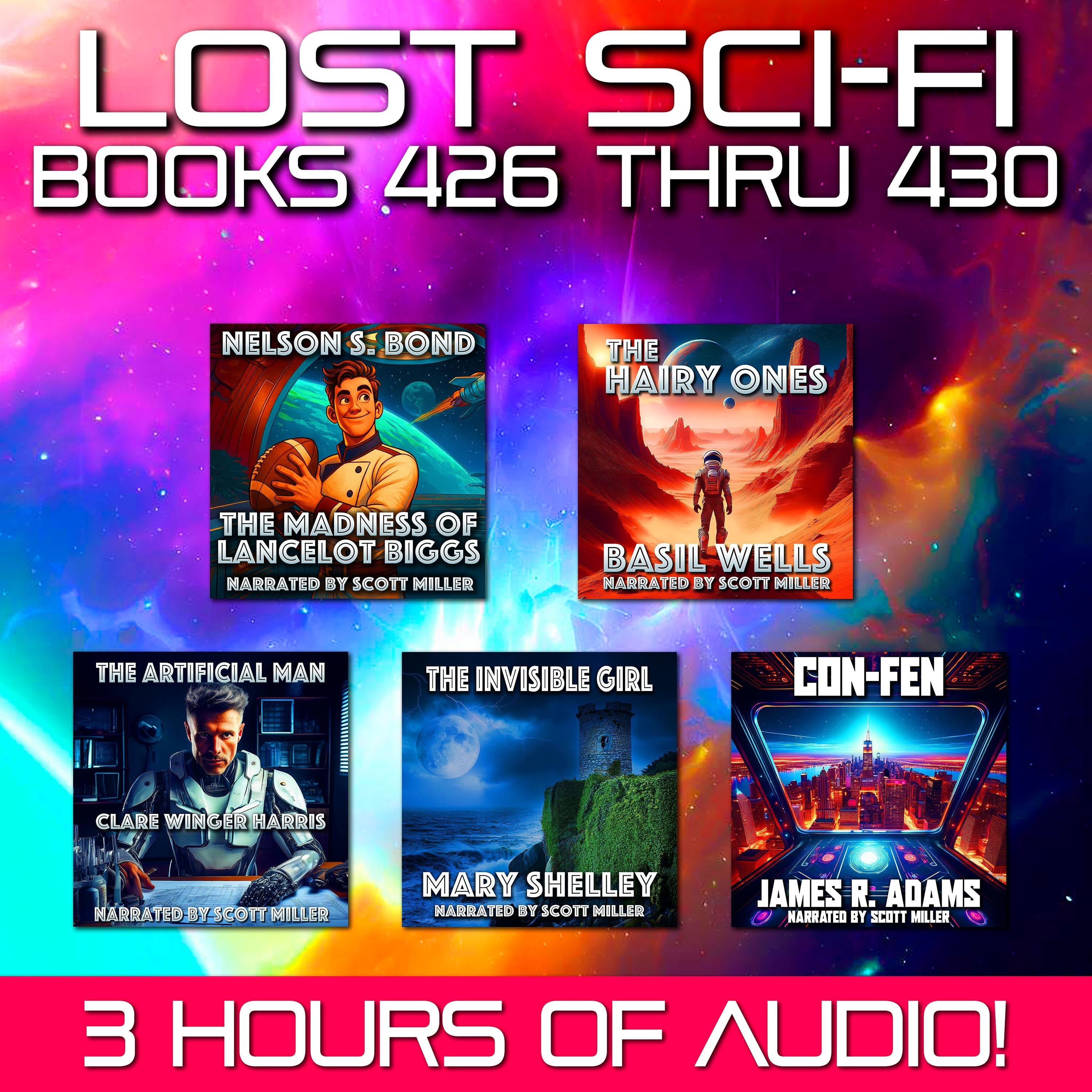 Lost Sci-Fi Books 426 thru 430 - Four Lost Sci-Fi Short Stories from the 1930s, 40s, 50s and 60s and one from 1833