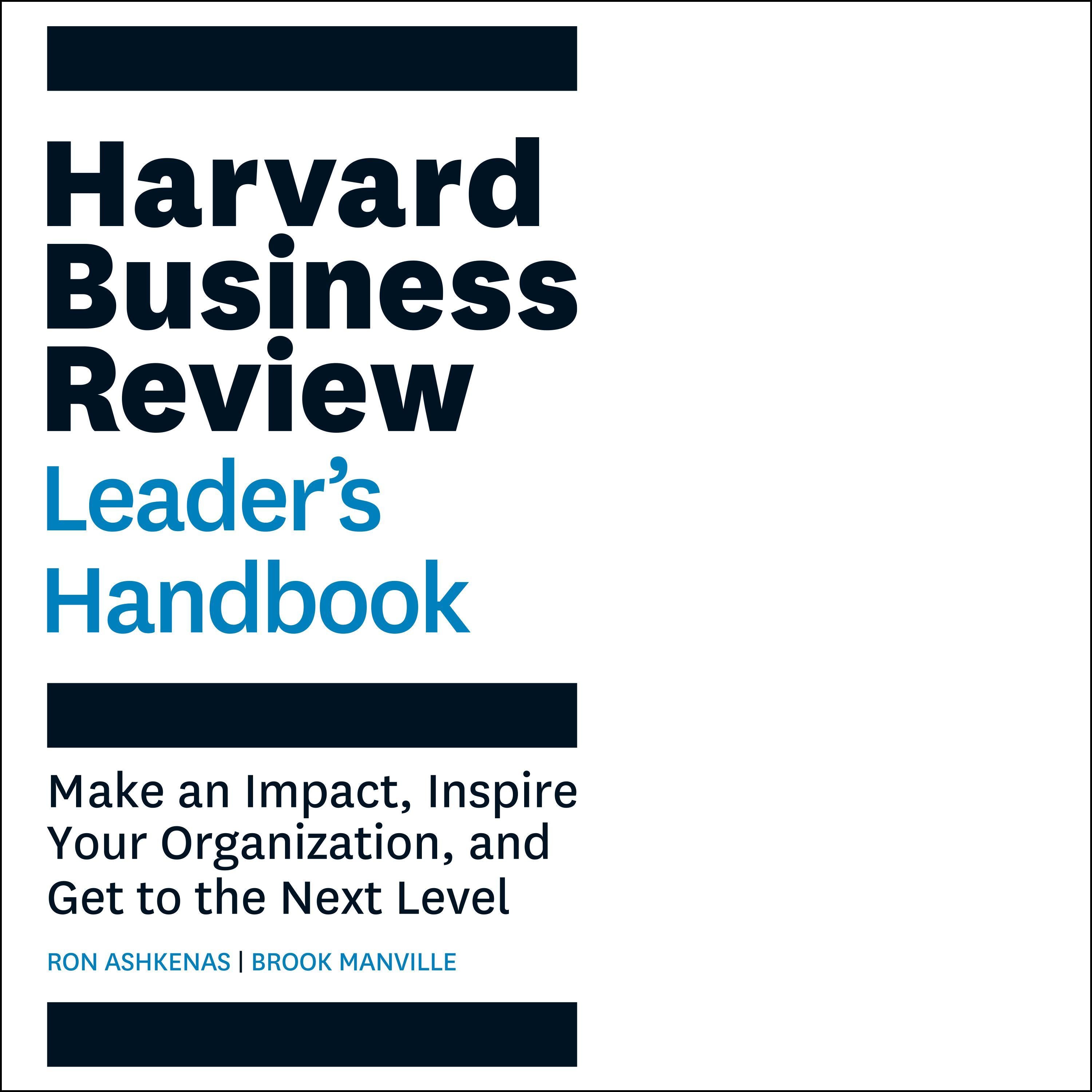 The Harvard Business Review Leader's Handbook
