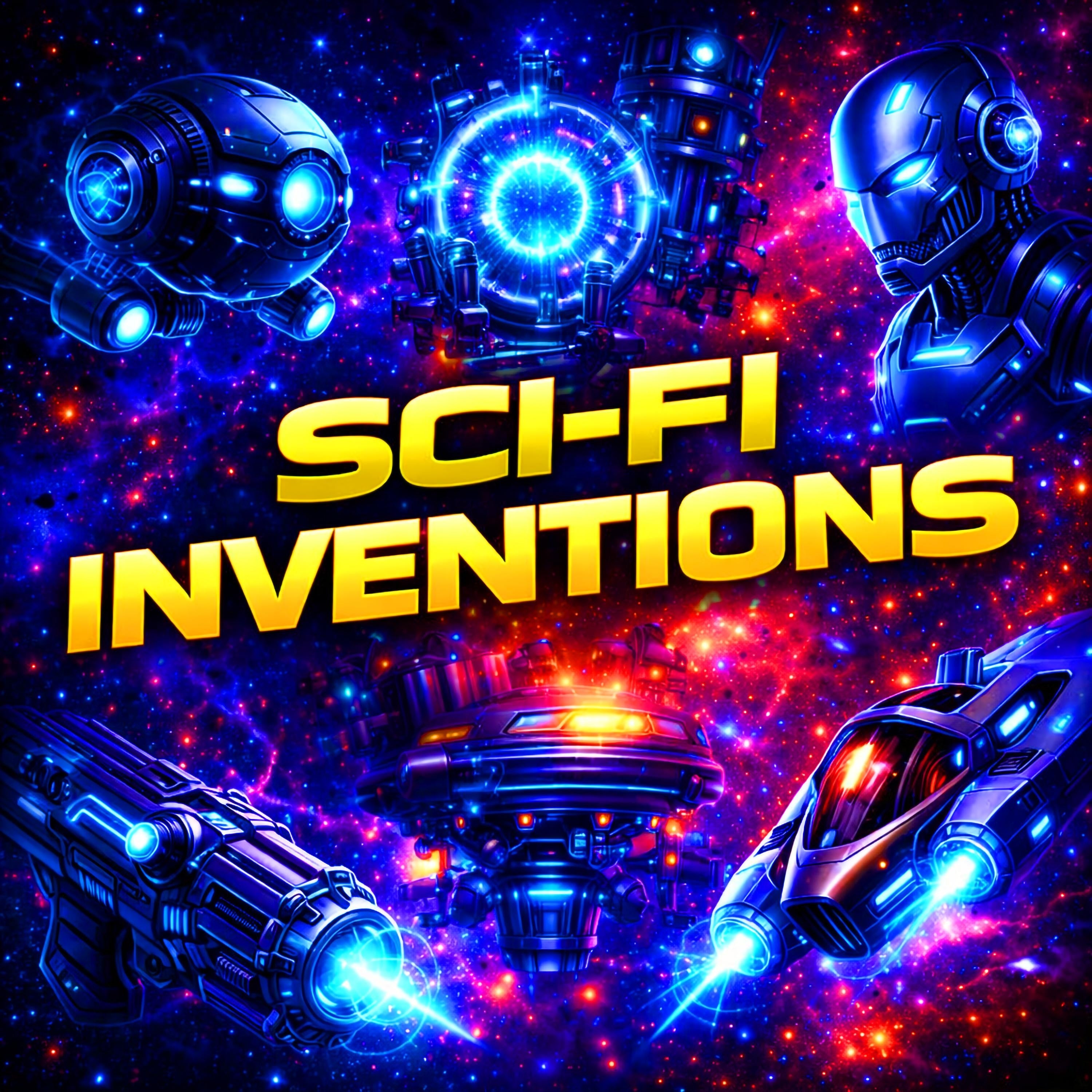 Sci-Fi Inventions - 13 Science Fiction Short Stories by Isaac Asimov, Philip K. Dick, Murray Leinster, Jack Vance and more