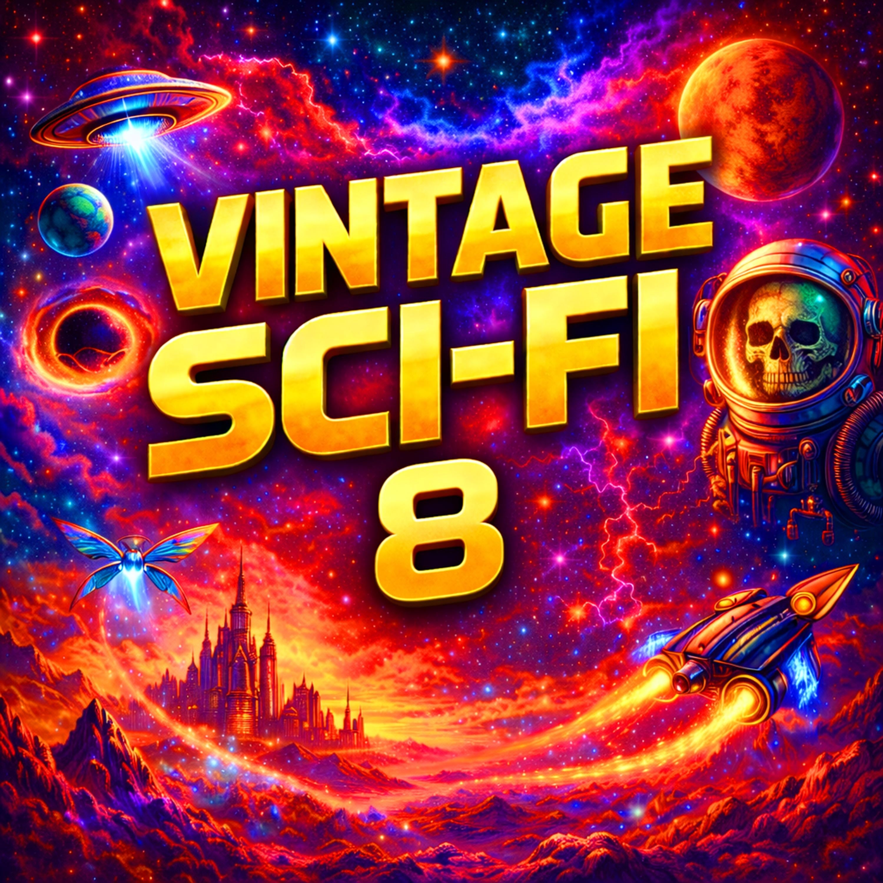 Vintage Sci-Fi 8 - 29 Classic Science Fiction Short Stories from Ray Bradbury, Isaac Asimov, Robert Heinlein, Jack Williamson and more