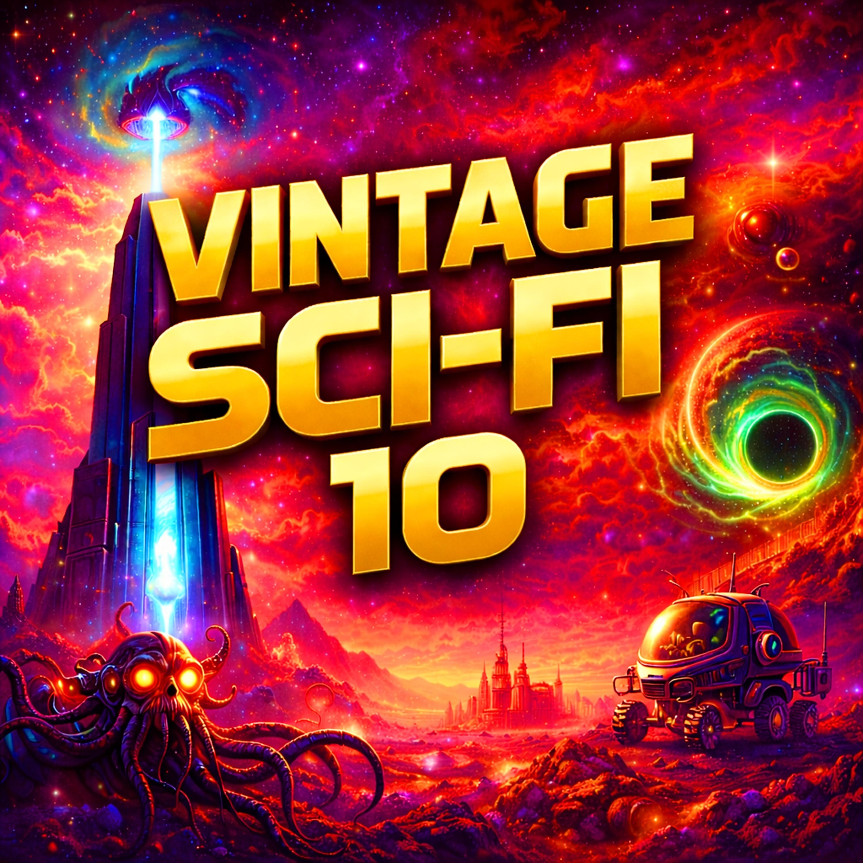 Vintage Sci-Fi 10 - 22 Classic Science Fiction Short Stories from Isaac Asimov, Andre Norton, Ray Bradbury, Arthur C. Clarke, Leigh Brackett and more