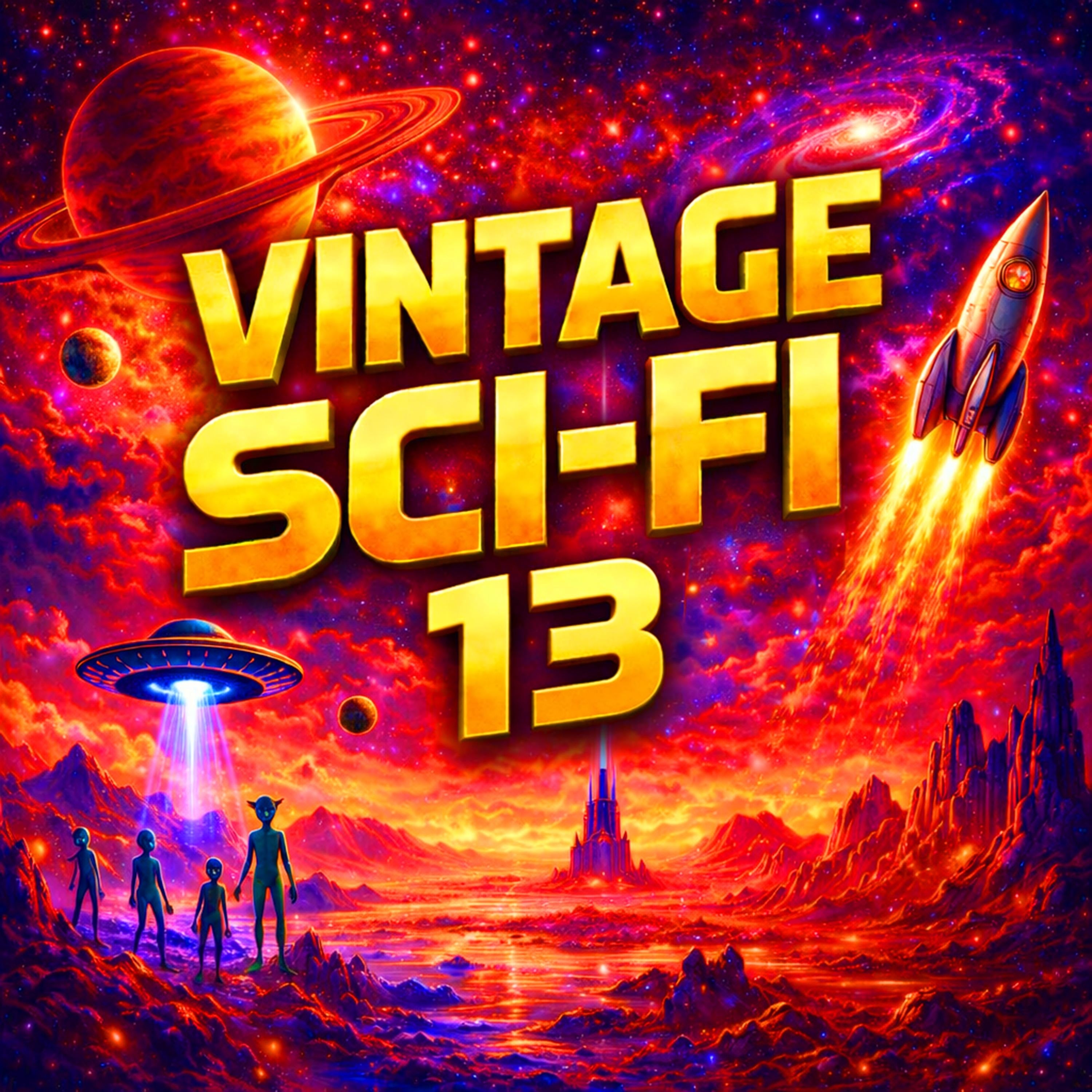 Vintage Sci-Fi 13 - 24 Classic Science Fiction Short Stories from Isaac Asimov, Ray Bradbury, Arthur C. Clarke, H. P. Lovecraft and many more
