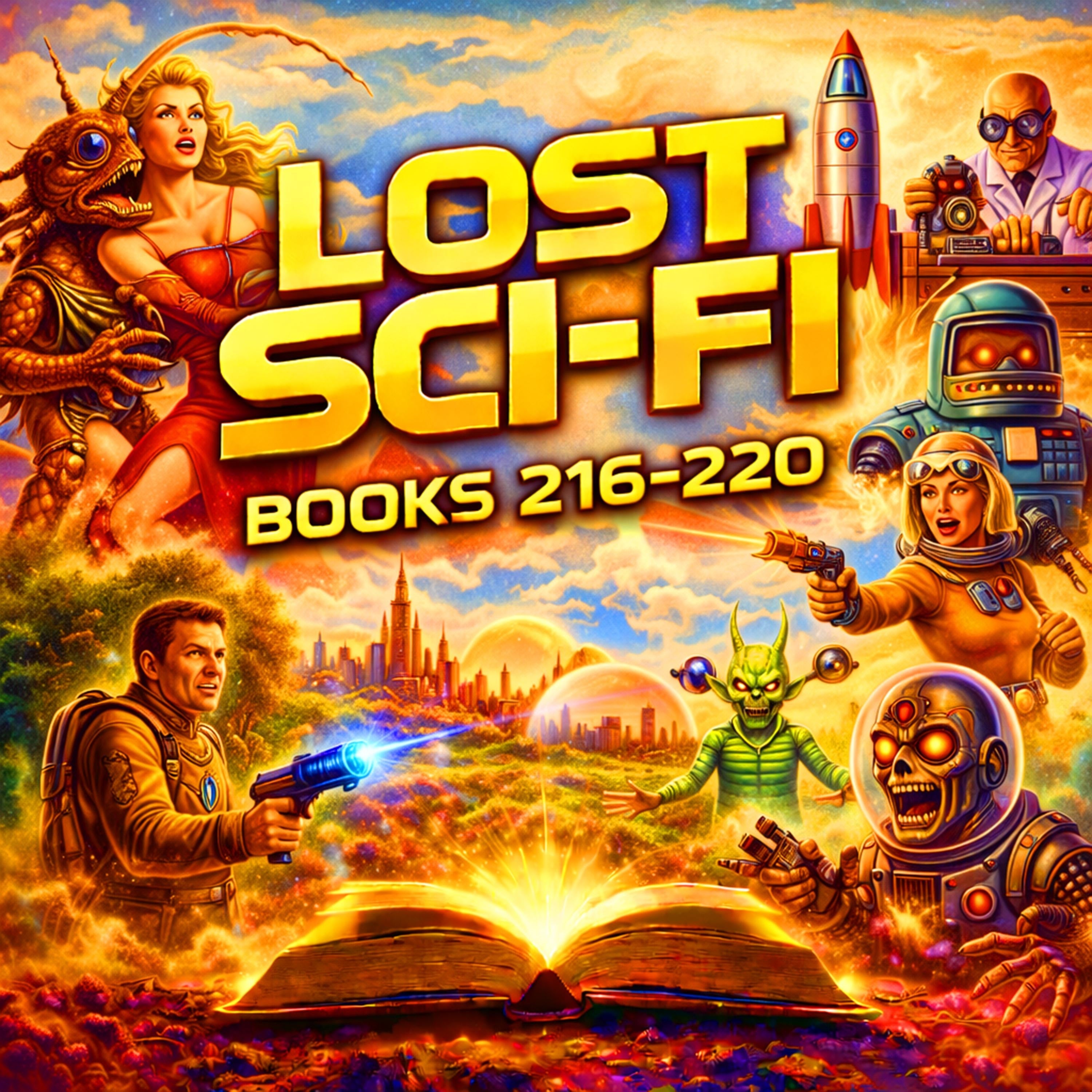 Lost Sci-Fi Books 216 thru 220 - Five Vintage Sci-Fi Short Stories from the 1930s, 1940s, 1950s and 1960s