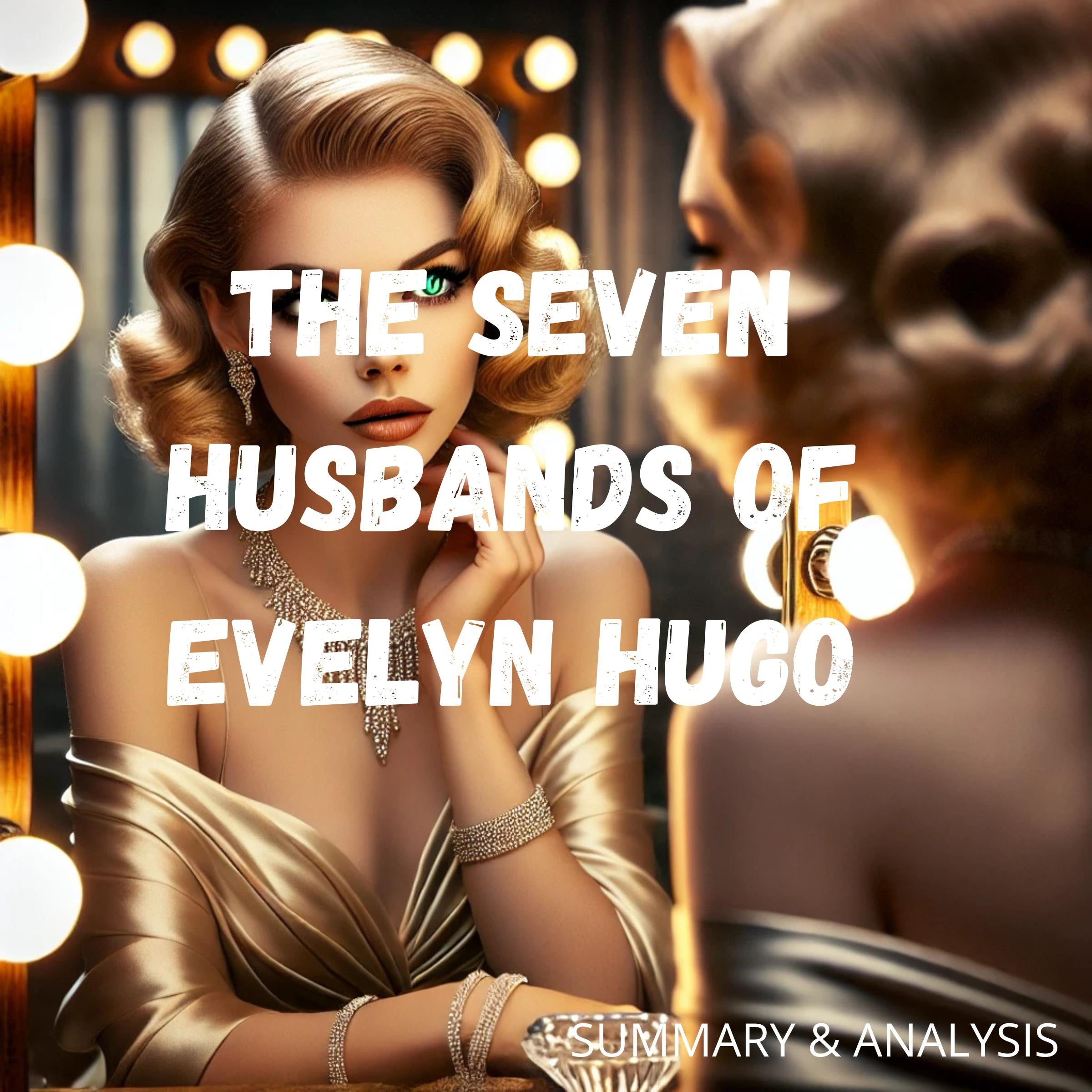 Book Summary & Analysis of The Seven Husbands of Evelyn Hugo by Taylor Jenkins Reid.