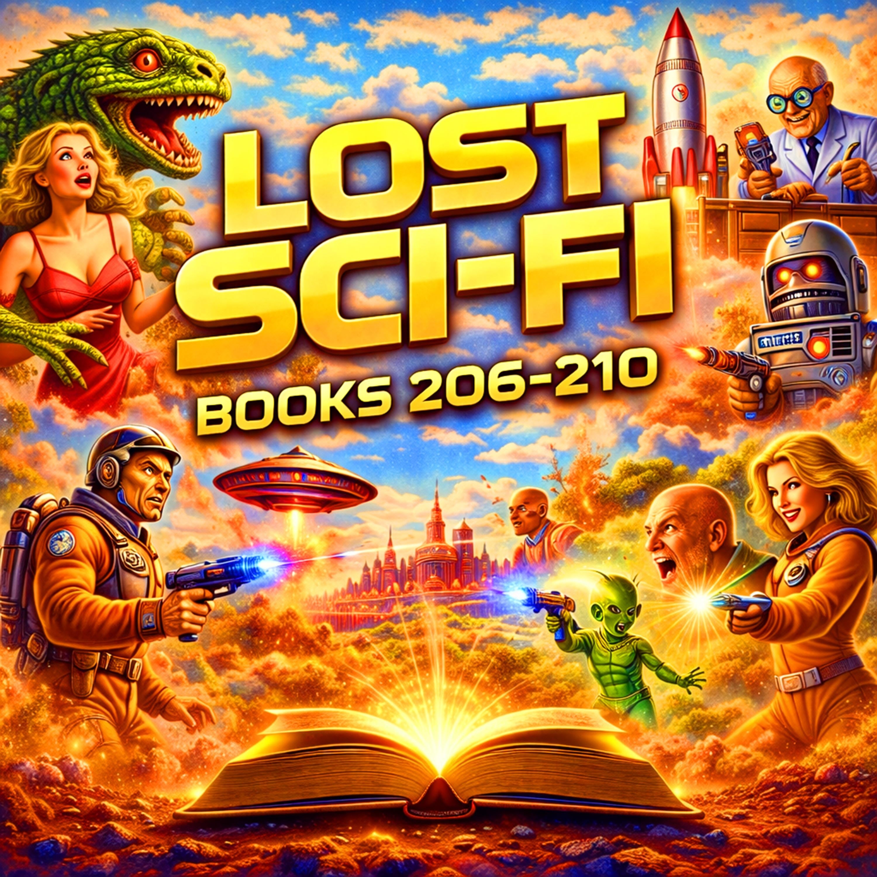 Lost Sci-Fi Books 206 thru 210 - Five Vintage Sci-Fi Short Stories from the 1930s, 40s, 50s and 60s