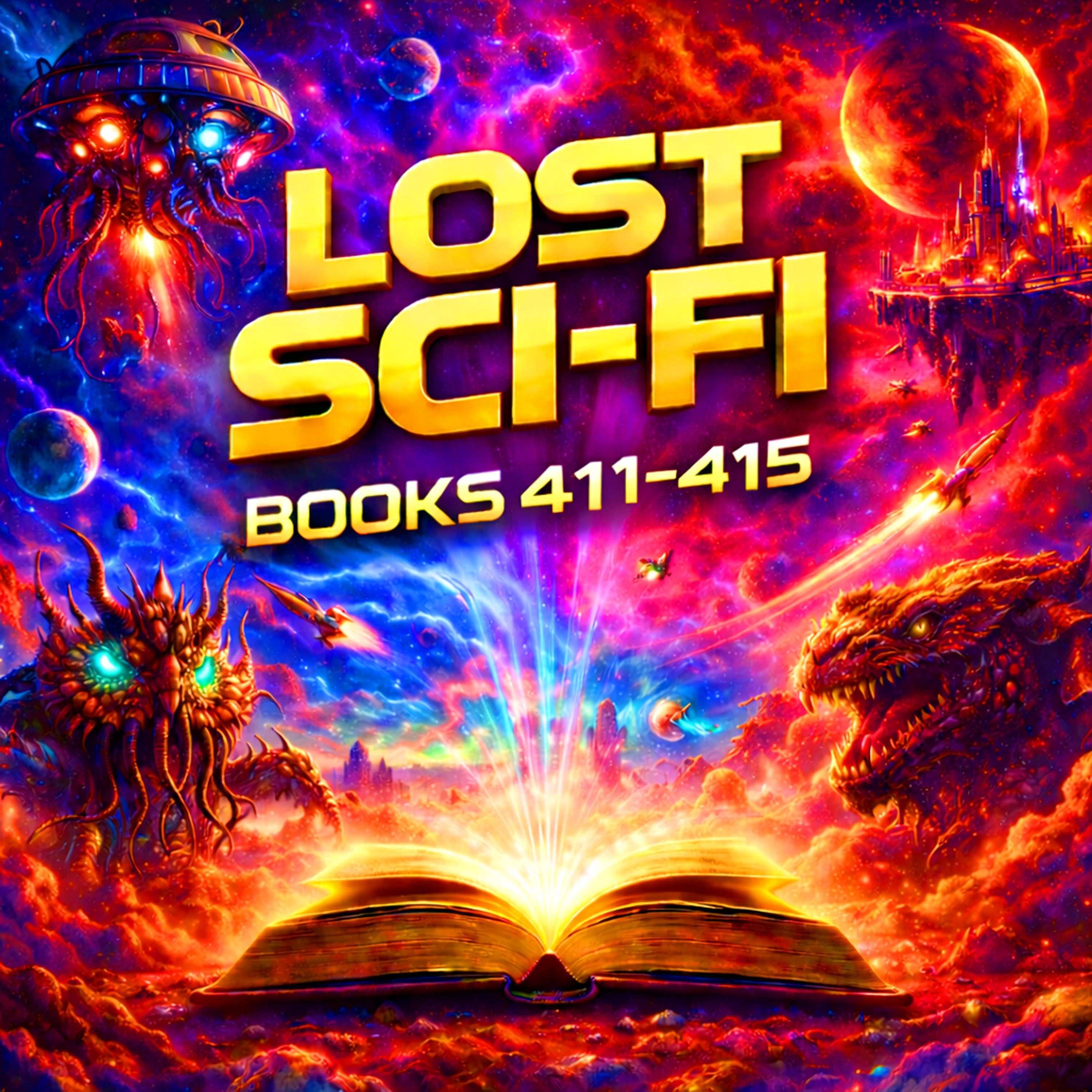 Lost Sci-Fi Books 411 thru 415 - Four Vintage Sci-Fi Short Stories from the 1930s, 40s, 50s, 60s  and one from 1906