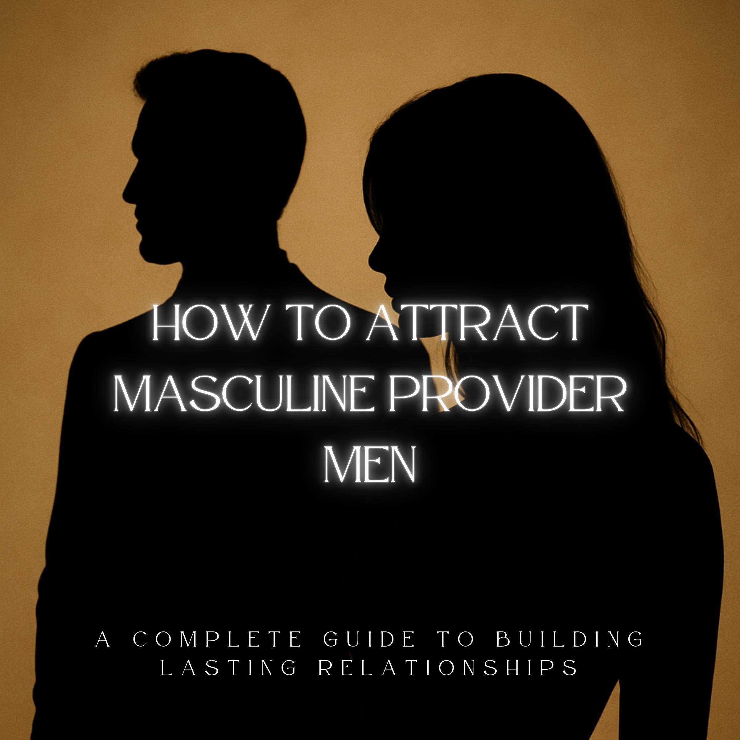 How To Attract a Masculine Provider Man