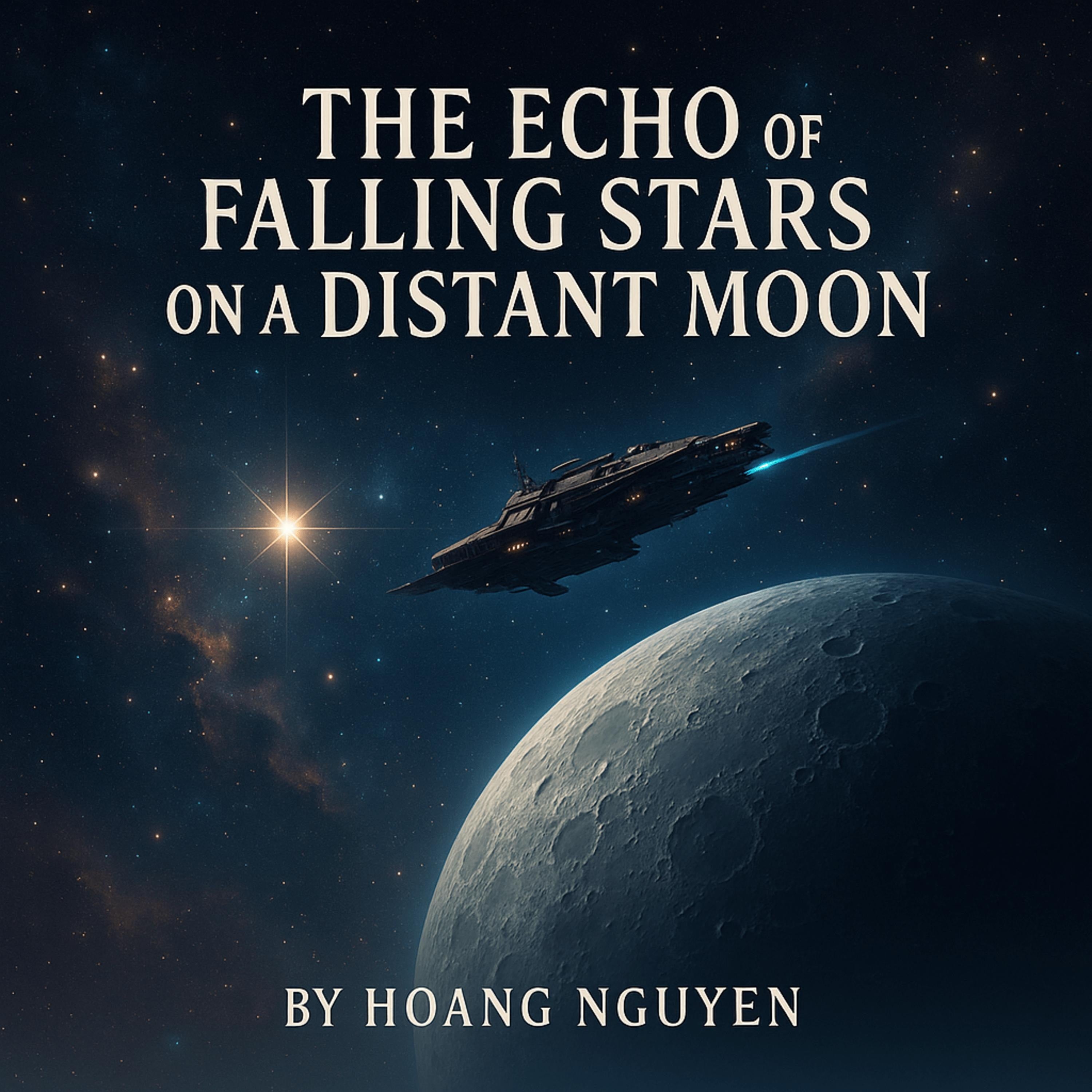 The Echo of Falling Stars on a Distant Moon