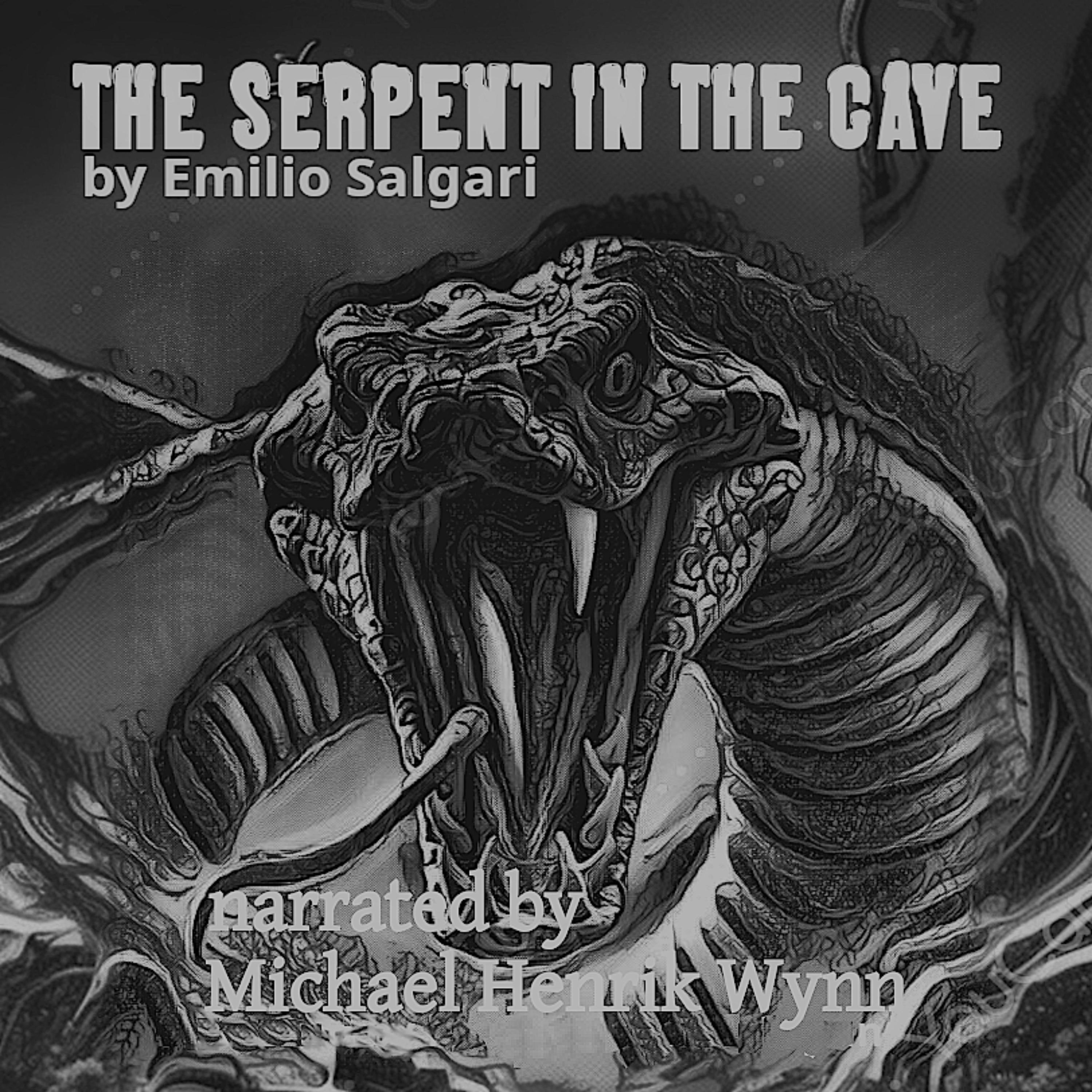 The Serpent in the Cave, by Emilio Salgari (1862–1911)