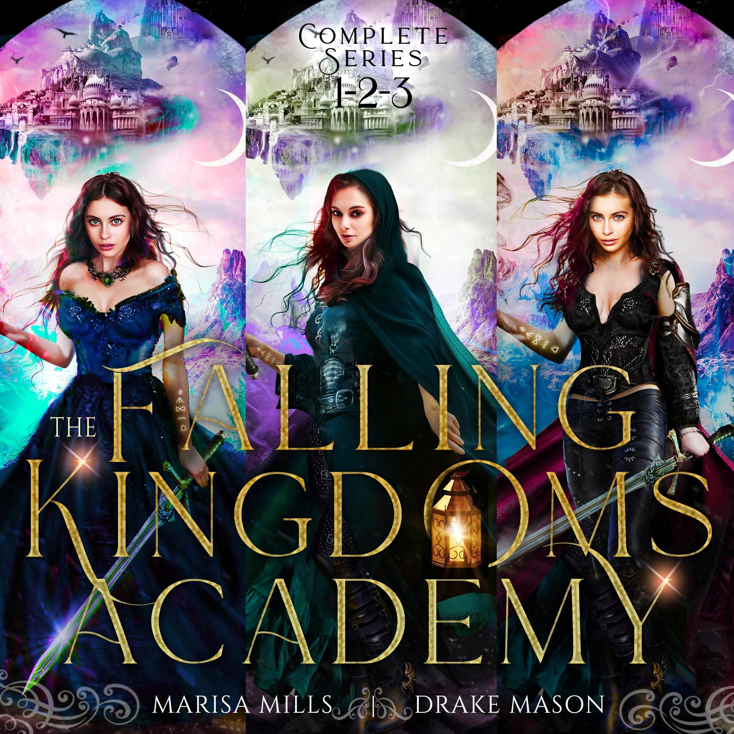 Epic Fantasy Adventure with Forbidden Academy Romance: Academy of Falling Kingdoms Series (Books 1 - 3)