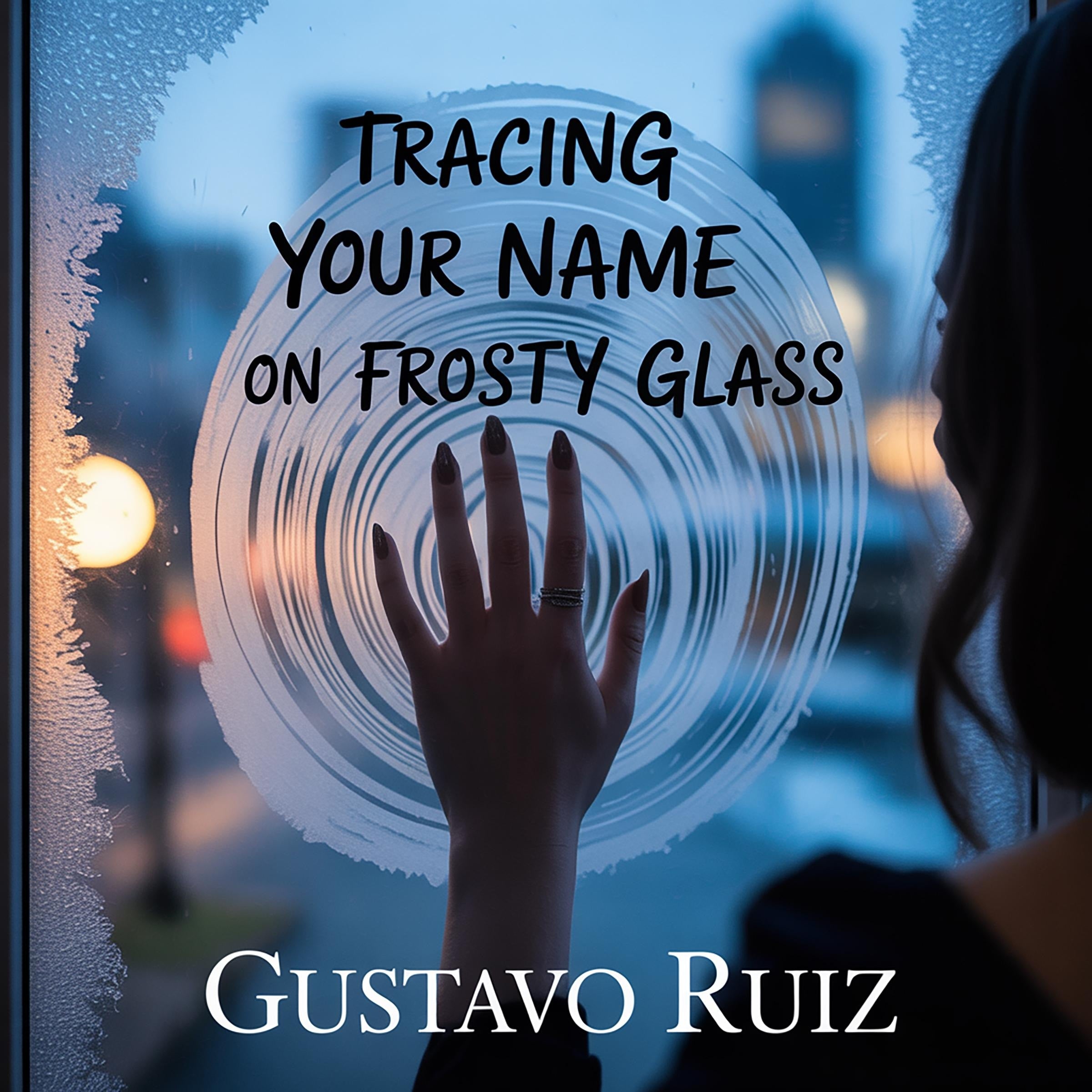 Tracing your name on frosty glass