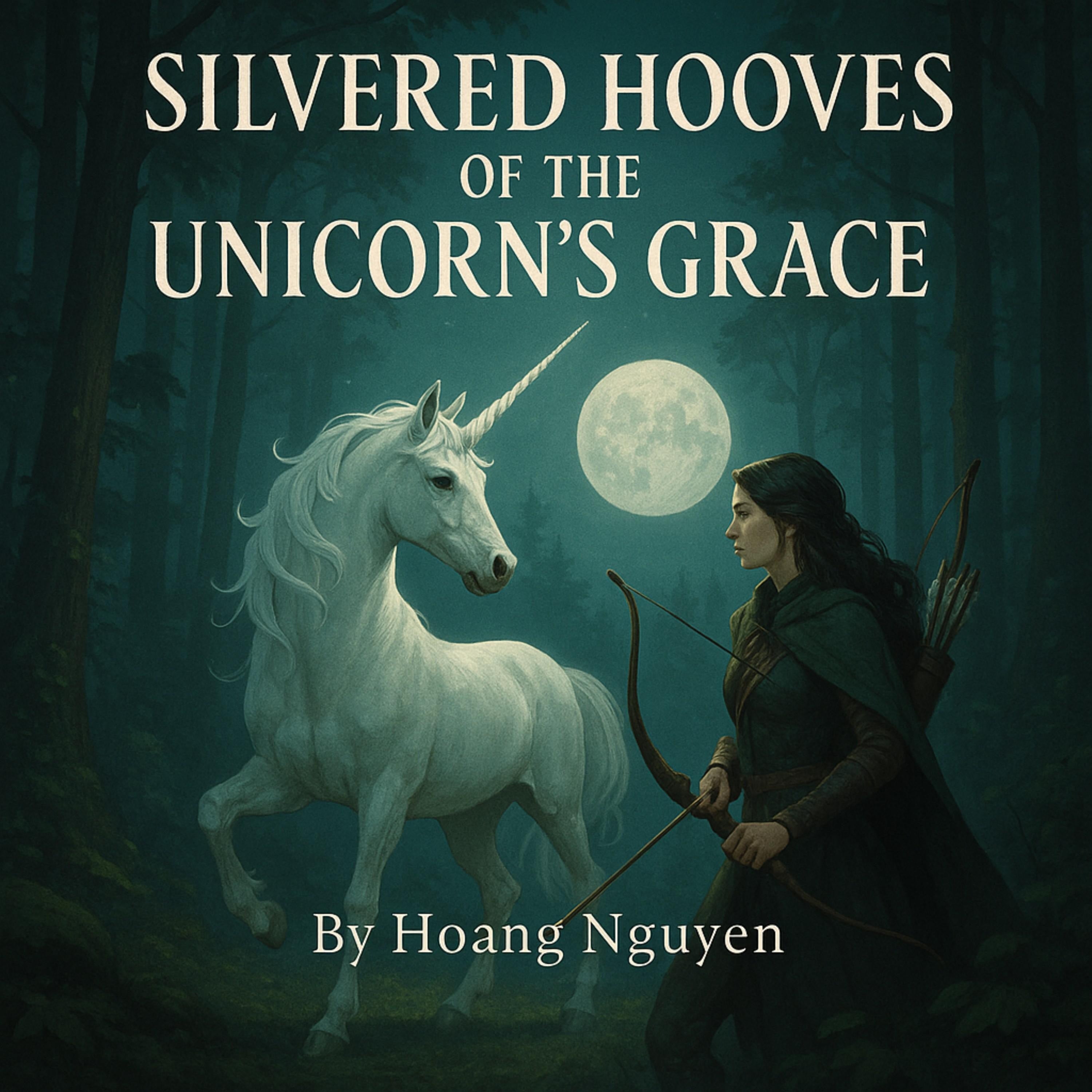 Silvered Hooves of the Unicorn's Grace: A Forest Guardian's Pact with the Moon-Kissed Huntress