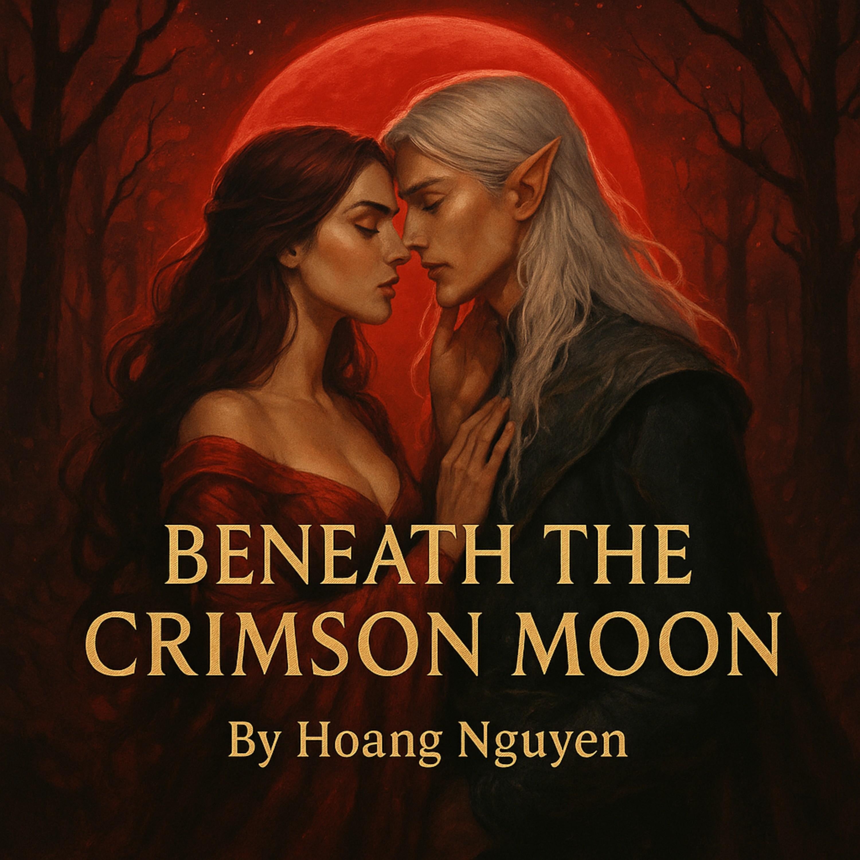 Beneath the Crimson Moon: A Sorceress's Passionate Vow to the Wandering Elf Prince