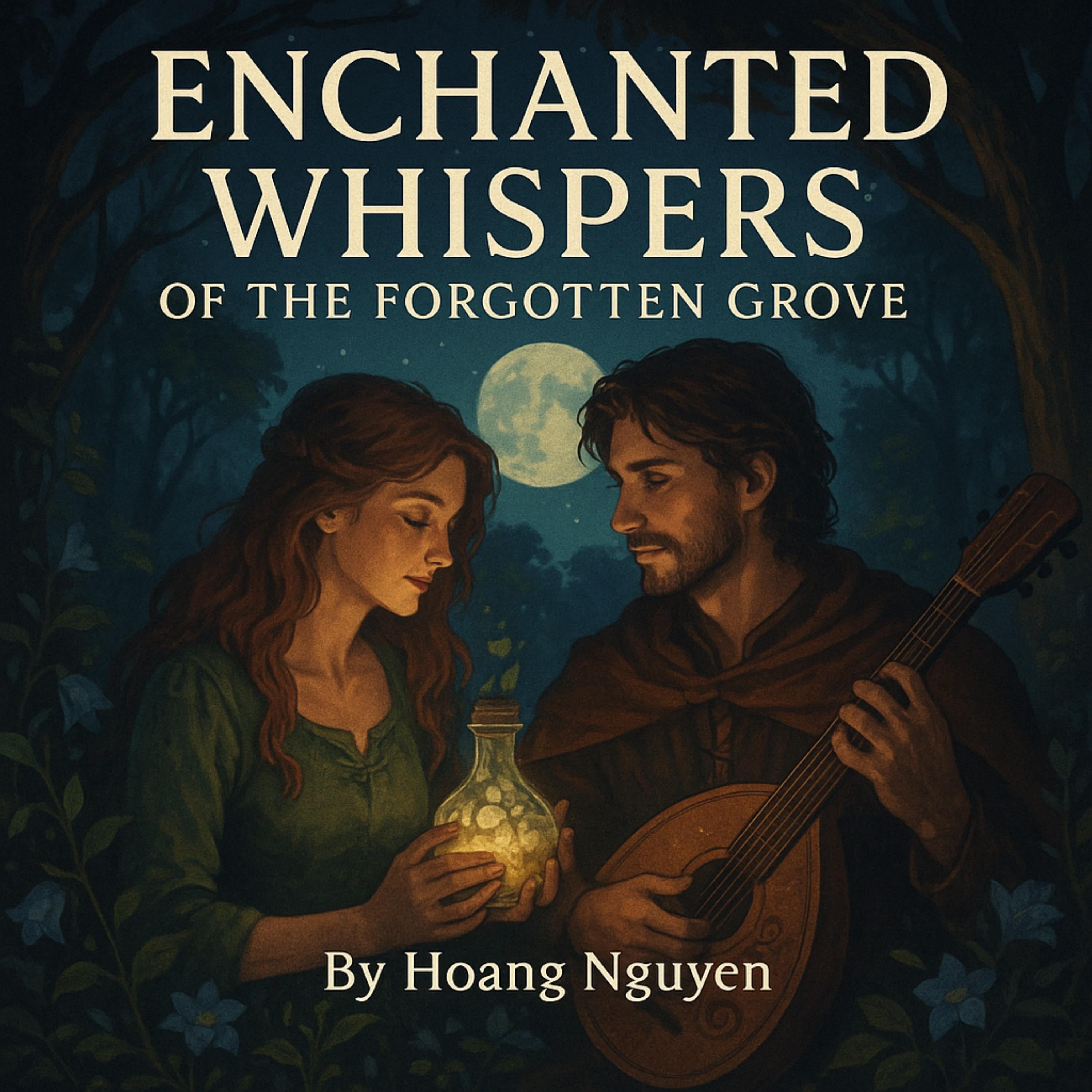 Enchanted Whispers of the Forgotten Grove: A Herbalist's Secret Bond with the Wandering Bard Under Moonlit Canopies